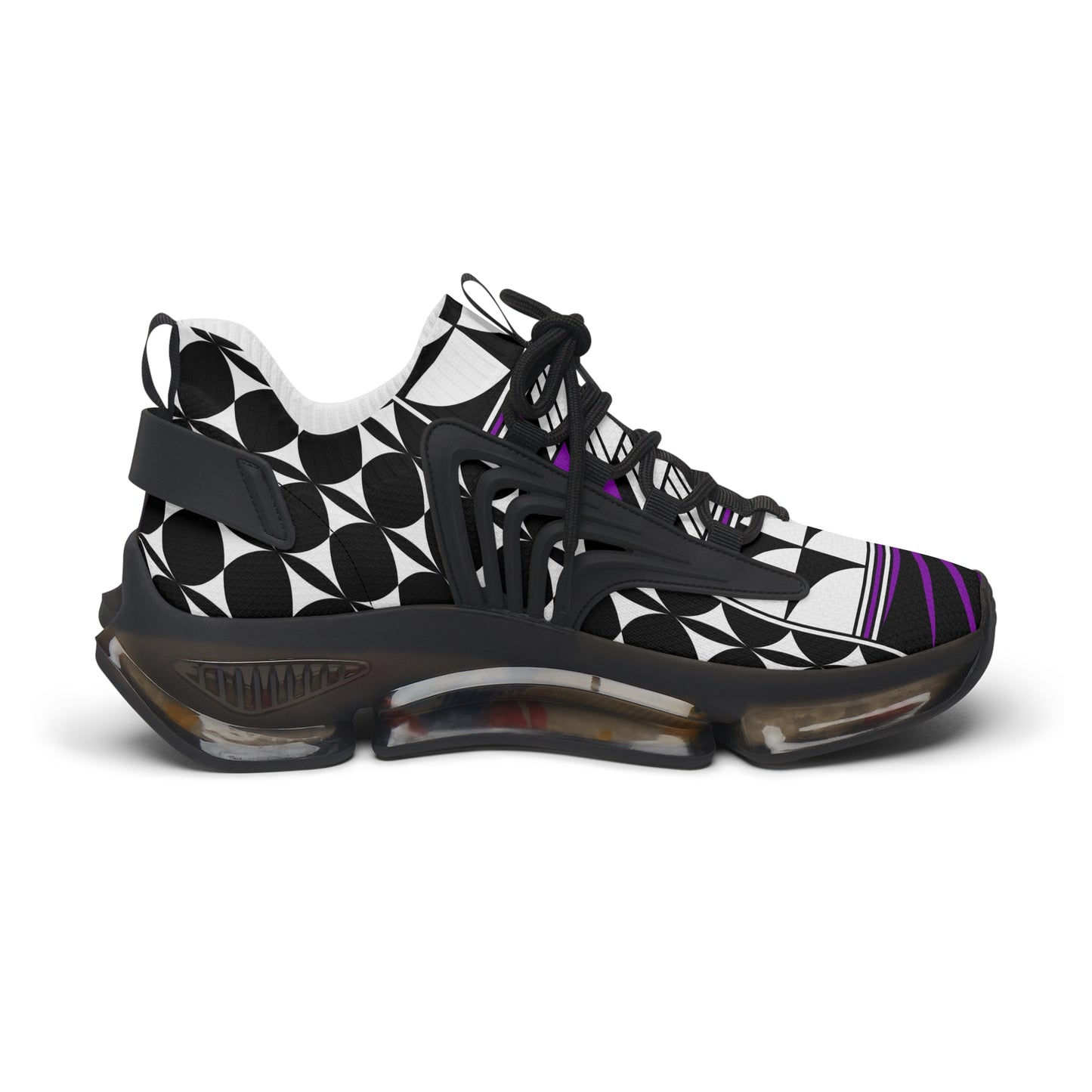 Feather Blessing in Purple Women's Mesh Sneakers