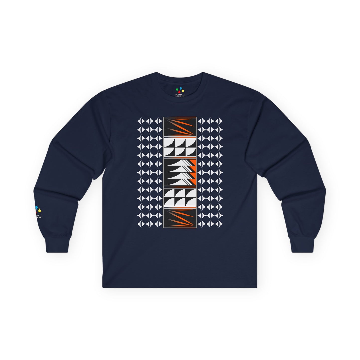 Feather Blessings in Orange Unisex Long Sleeve Tee