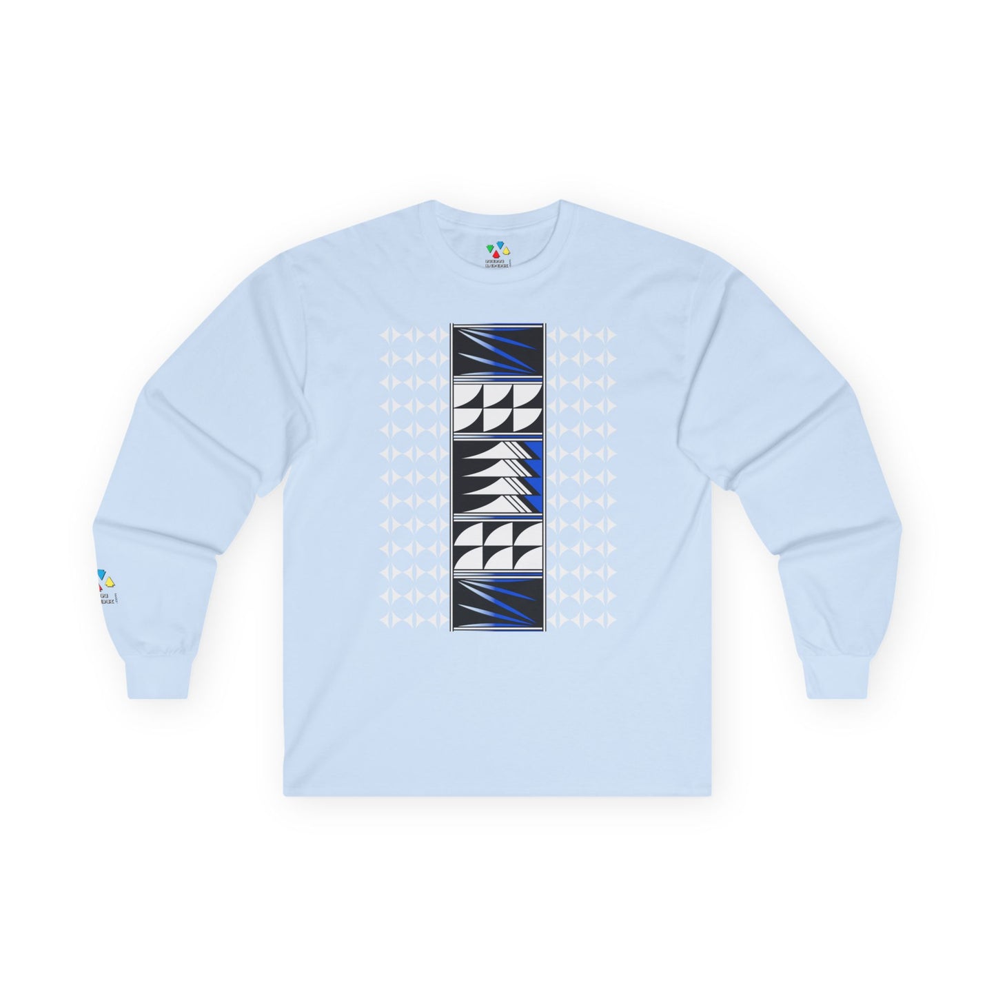 Feather Blessings in Blue Unisex Long Sleeve Tee