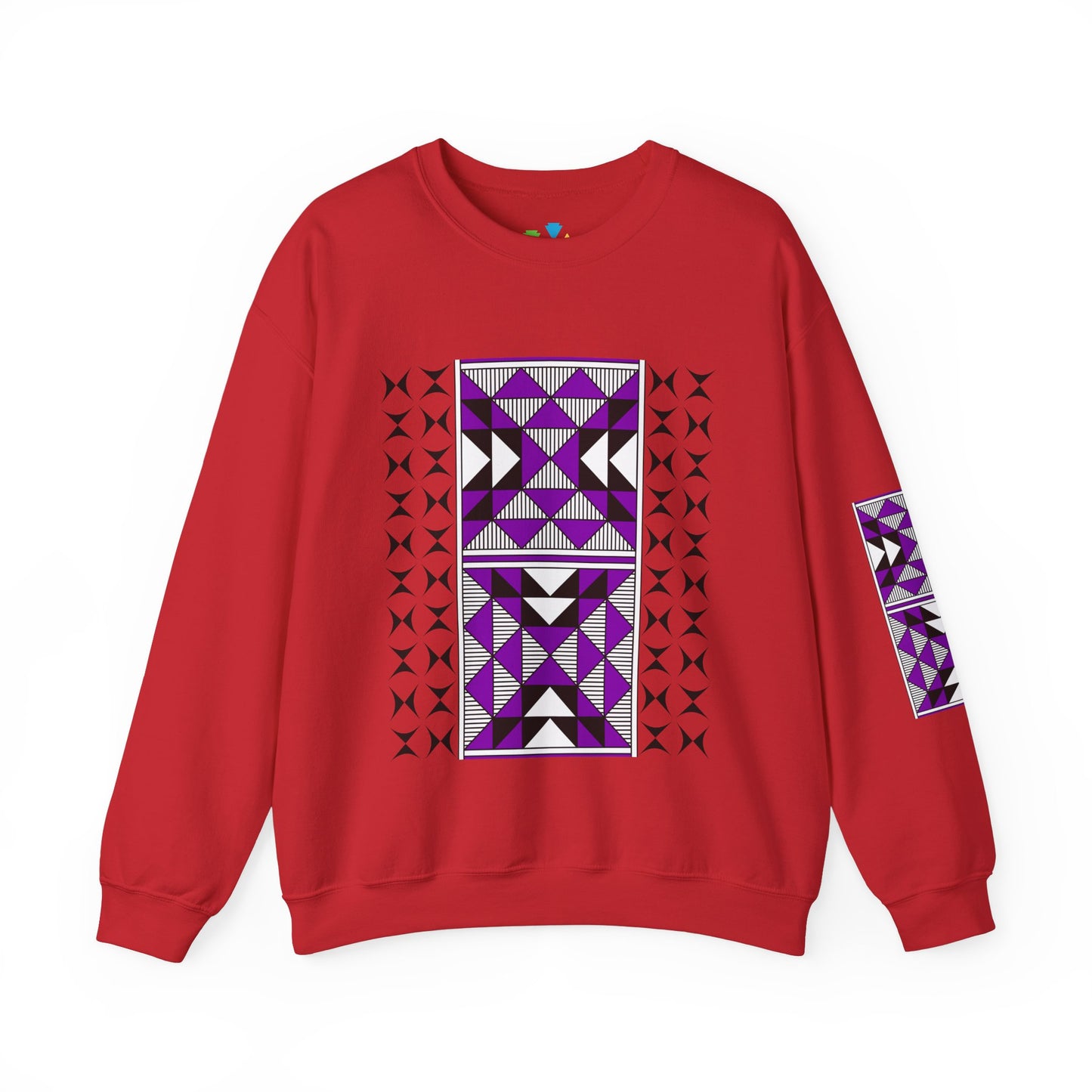 Sacred Mountains in Purple Unisex Sweatshirt