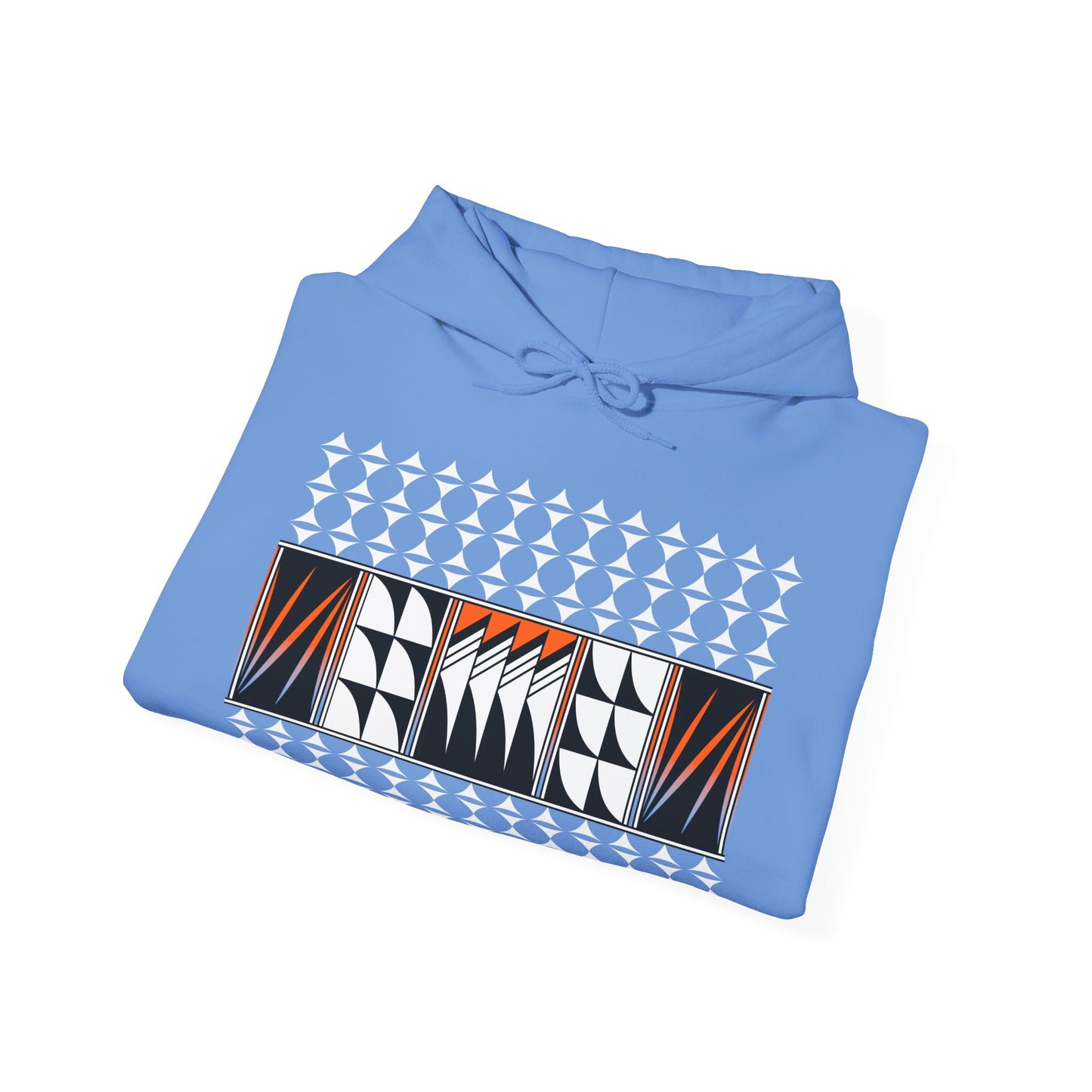 Blessed Feathers in Orange Unisex Hoodie