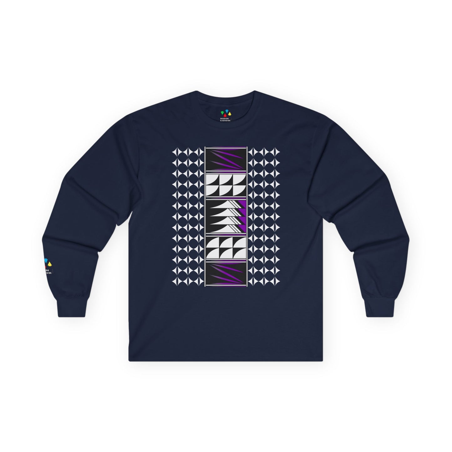 Feather Blessings in Purple Unisex Long Sleeve Tee