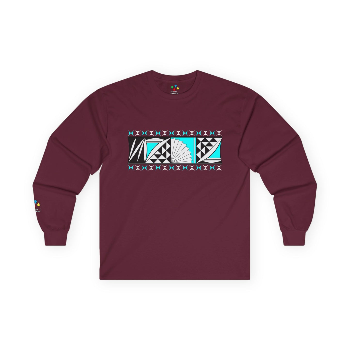 Southwest Sunrise in Turquoise Unisex Long Sleeve Tee