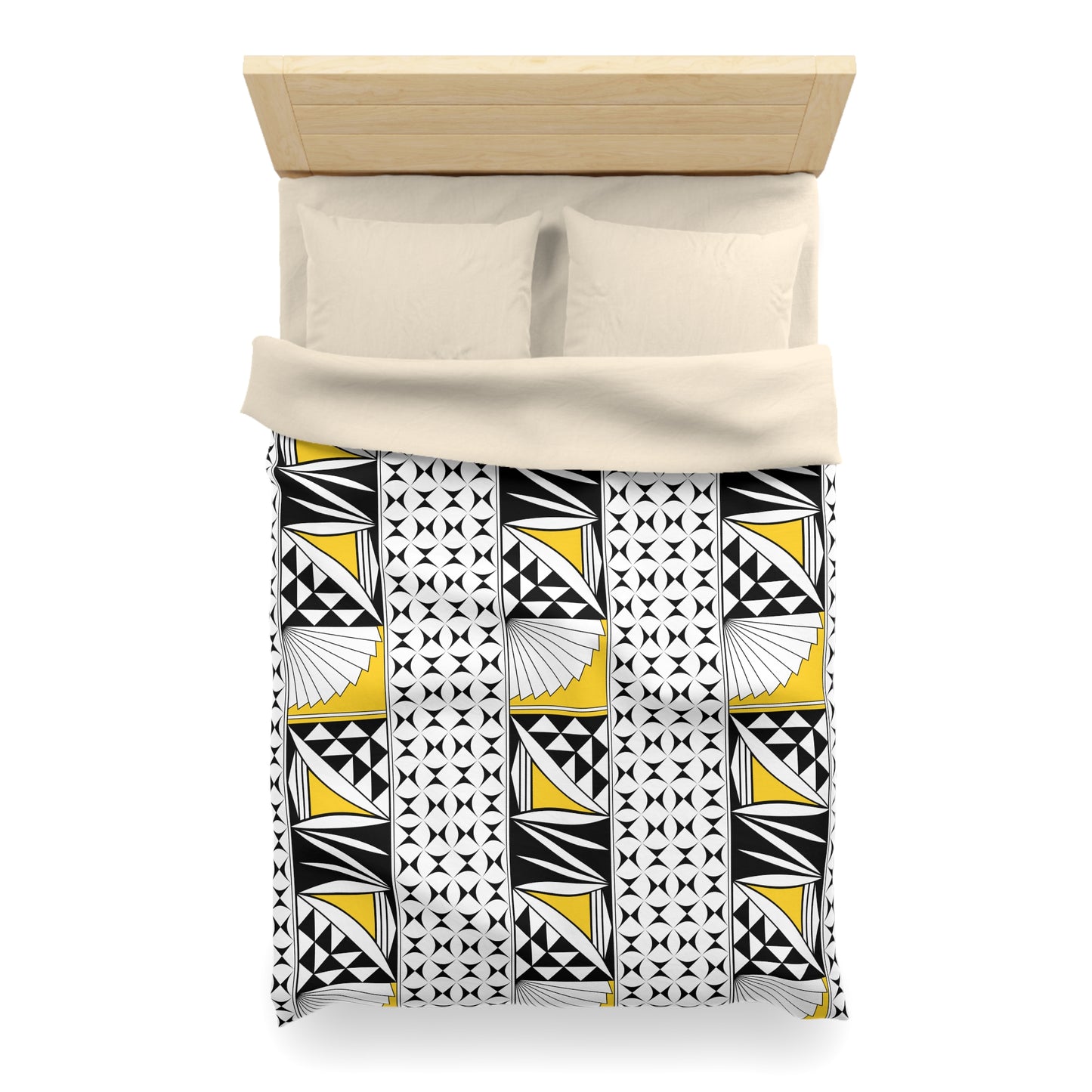 Southwest Sunrise in Yellow Microfiber Duvet Cover