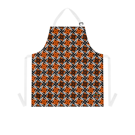Sacred Winds in Orange Two Pocket Apron