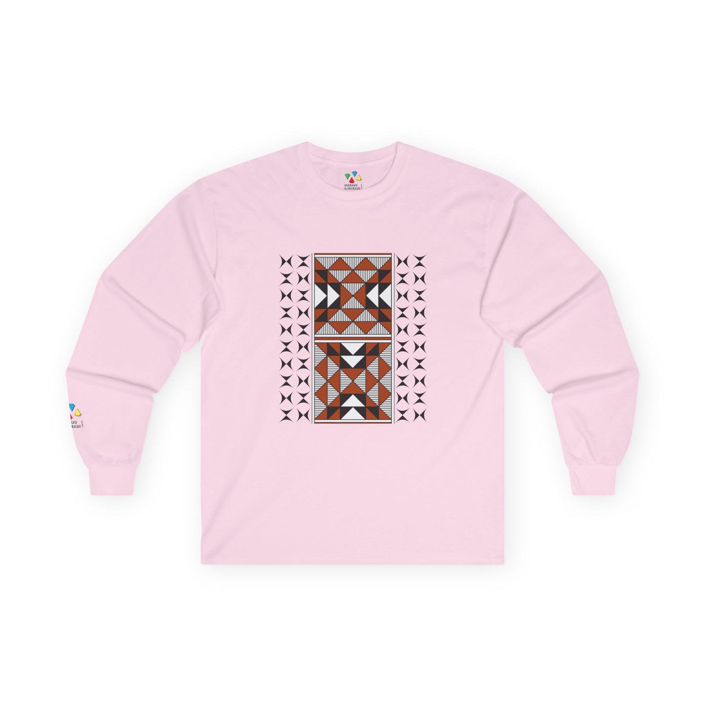 Sacred Mountains in Rust Unisex Long Sleeve Tee
