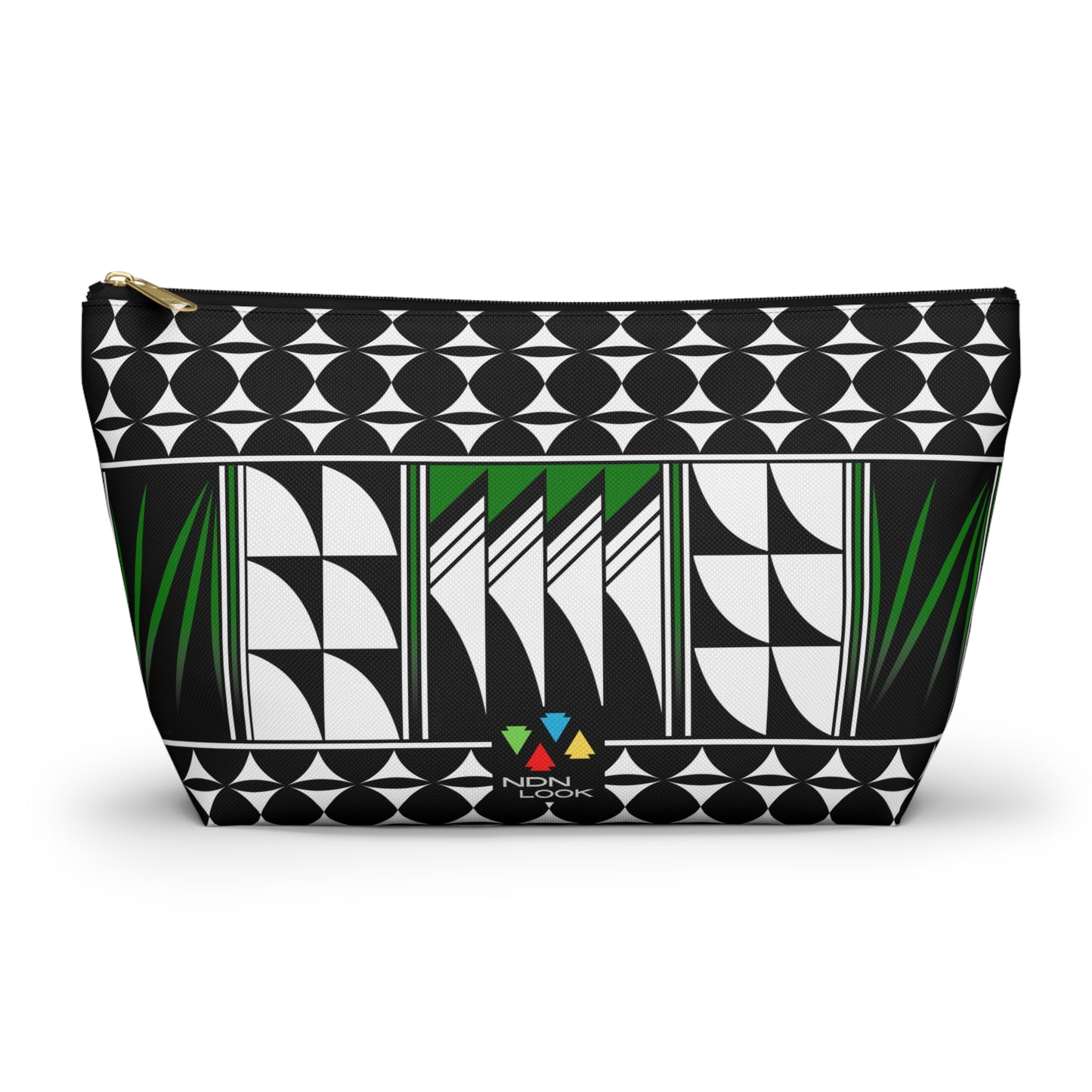 Blessed Feathers in Green Pouch w T-bottom