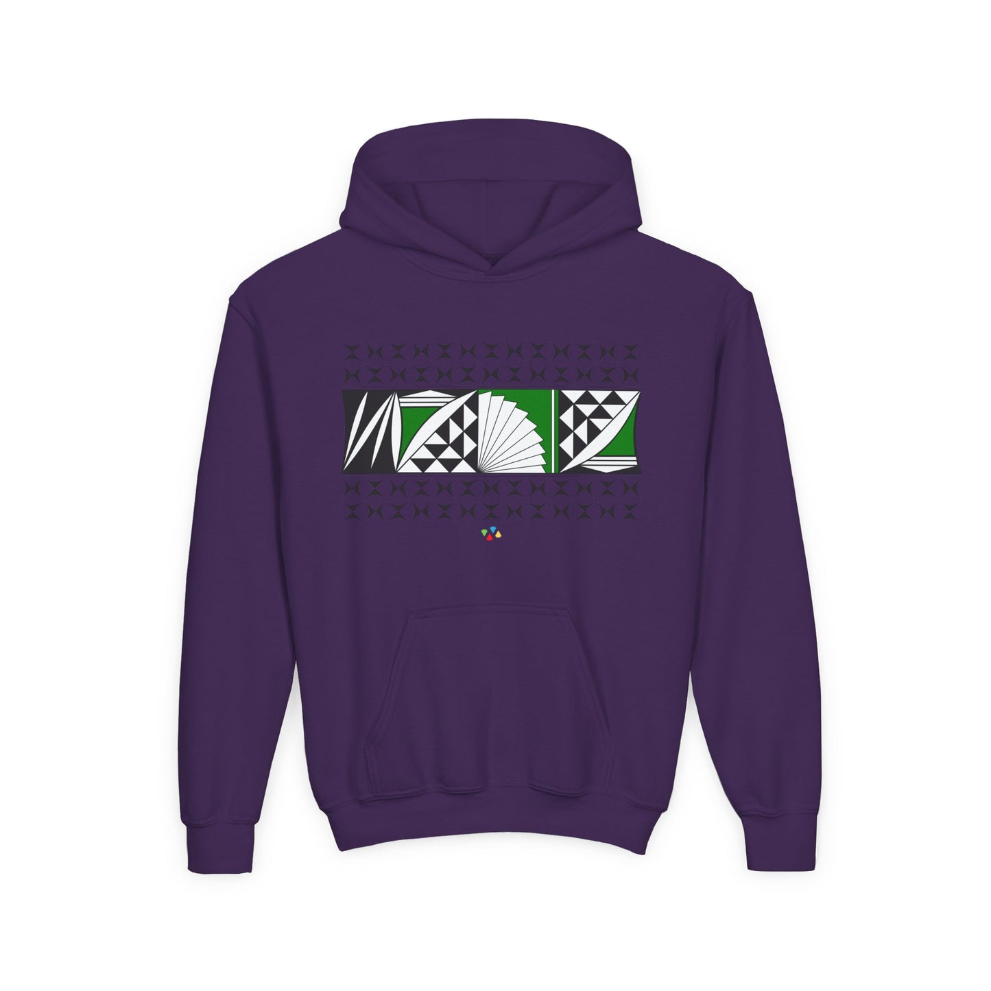 Green Southwest Sunrise Youth Heavy Blend Hooded Sweatshirt