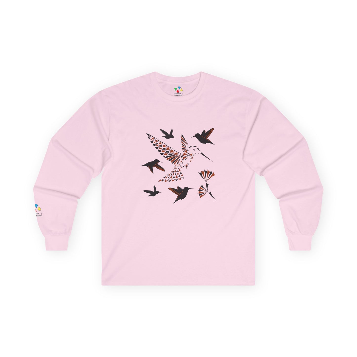 Hummingbird Blessing in Rust Unisex Long Sleeve Tee