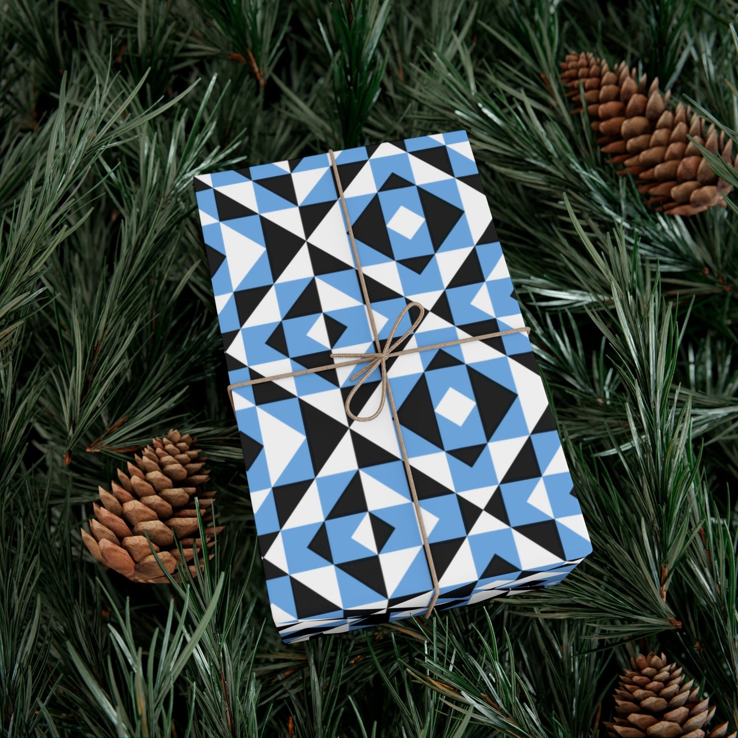 Light Blue Sacred Mountains Gift Wrap Papers