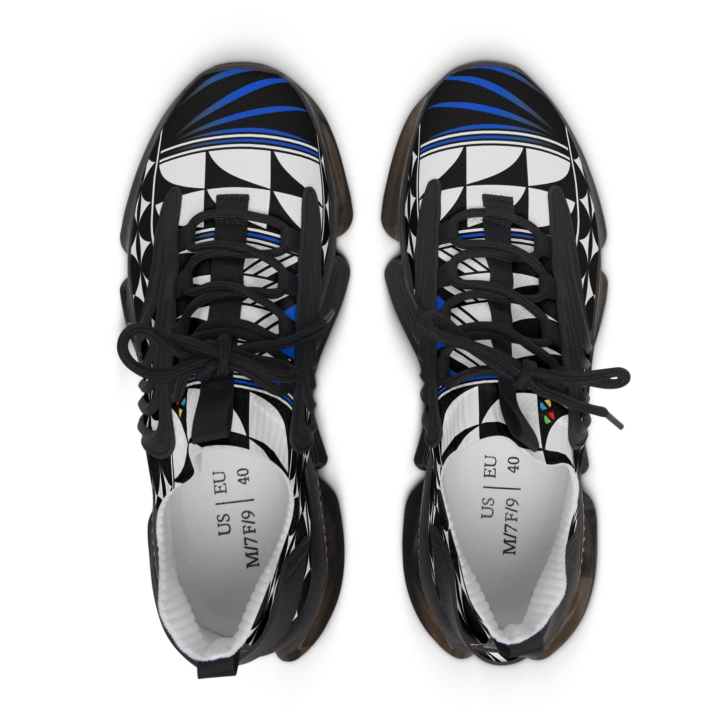Feather Blessing in Blue Women's Mesh Sneakers
