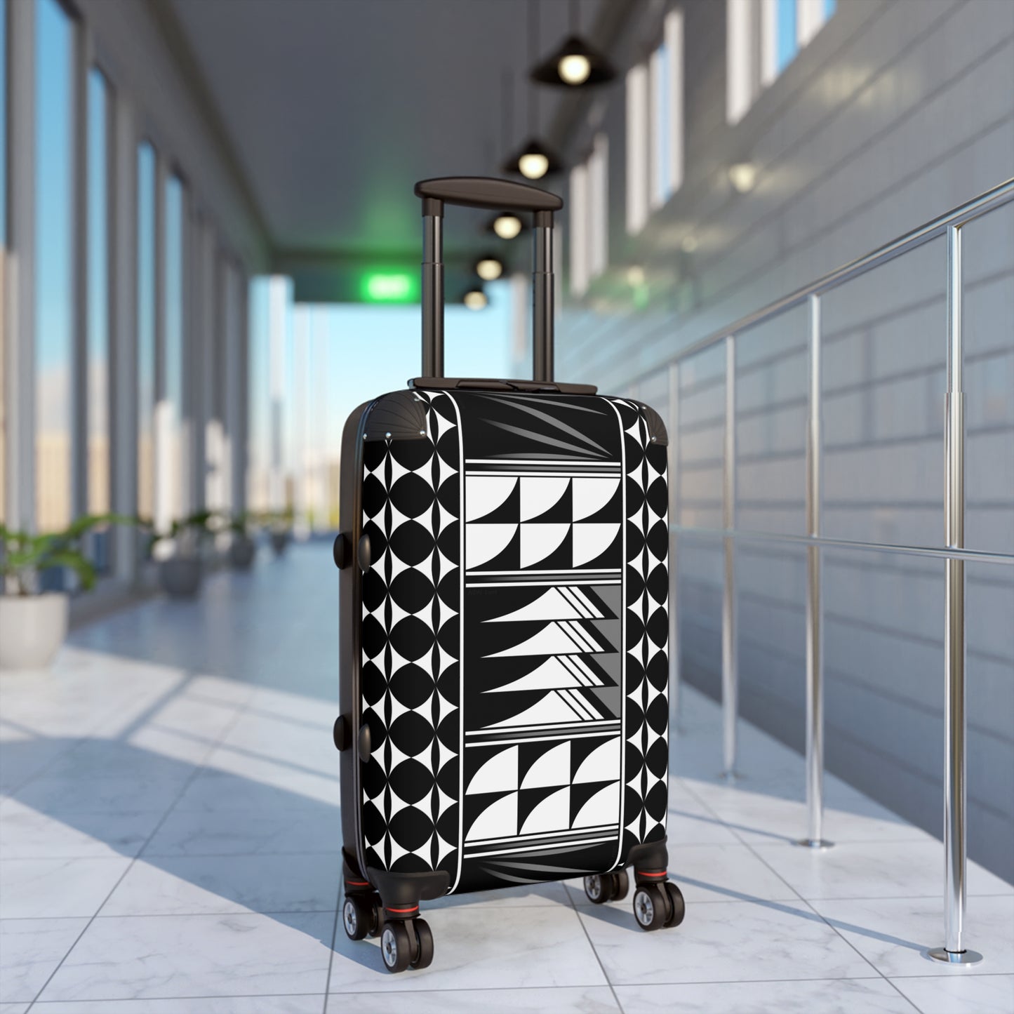 Blessed Feathers in Gray Suitcases