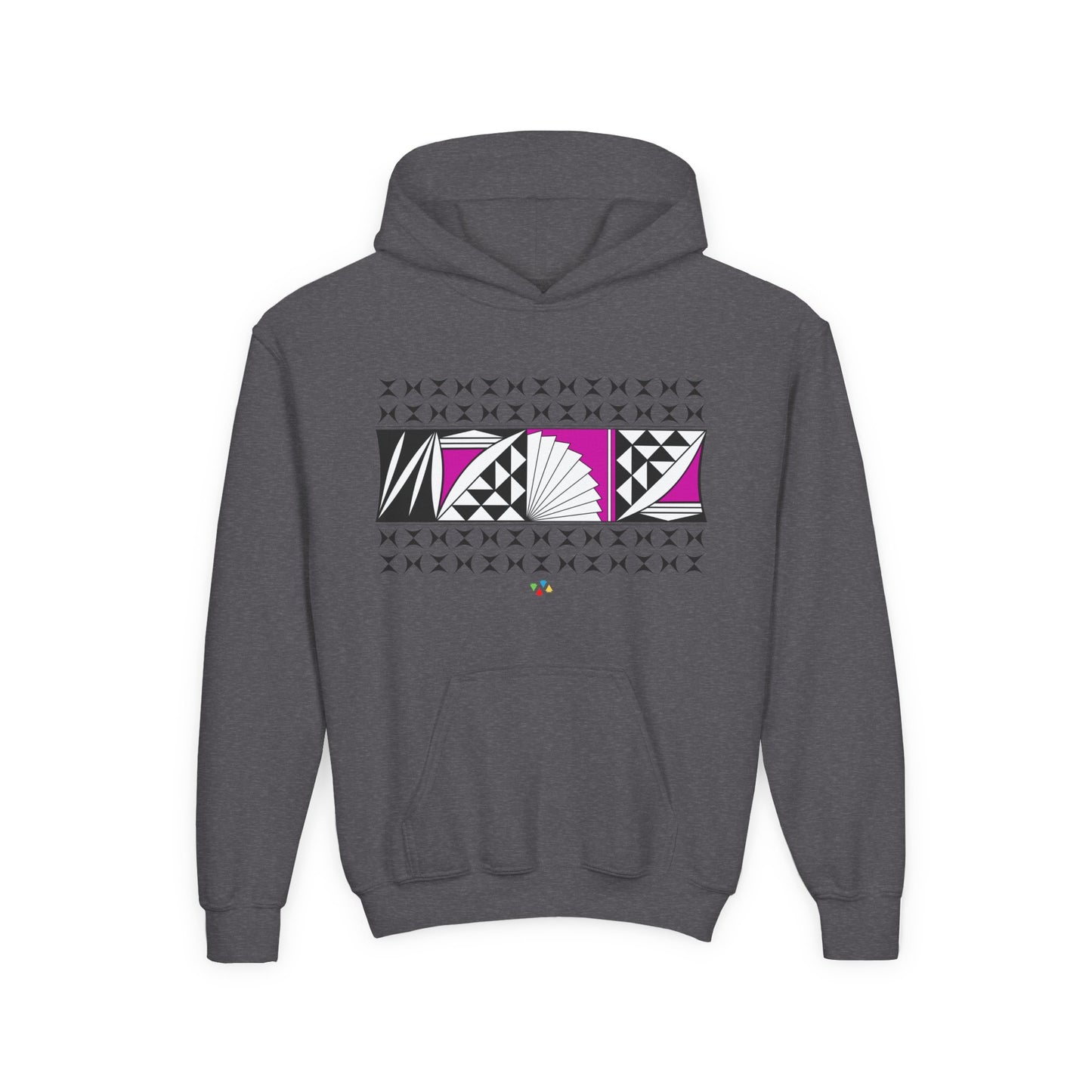 Pink Southwest Sunrise Youth Heavy Blend Hooded Sweatshirt