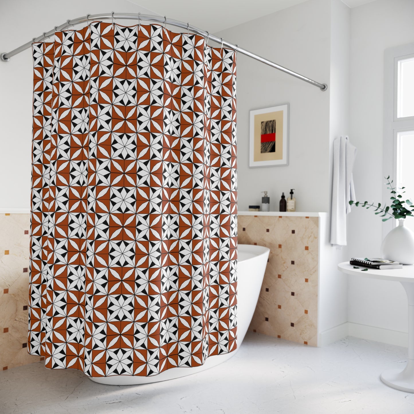 Southwest Native Snowflake Shower Curtains