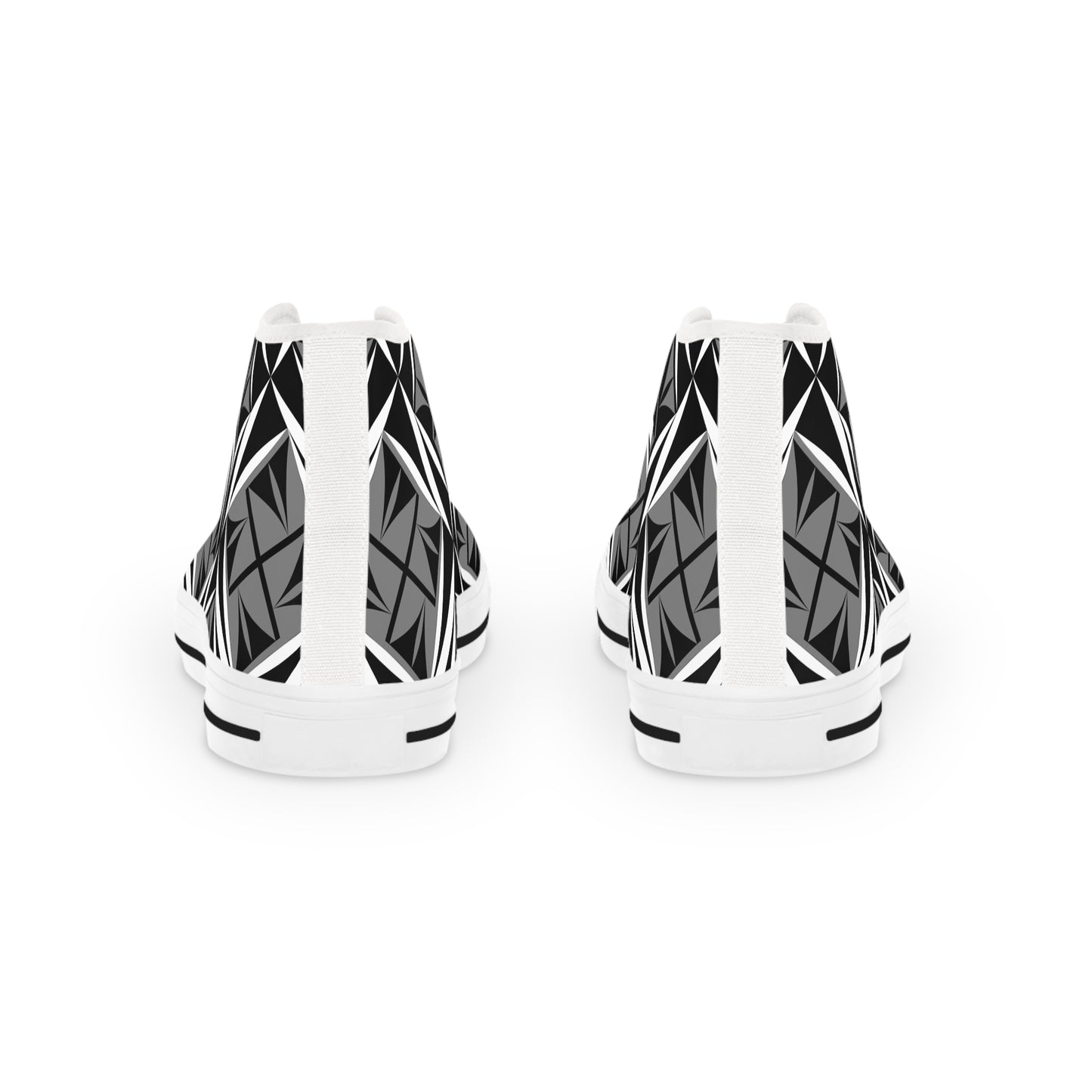 Sacred Winds in Charcoal High Top Sneakers