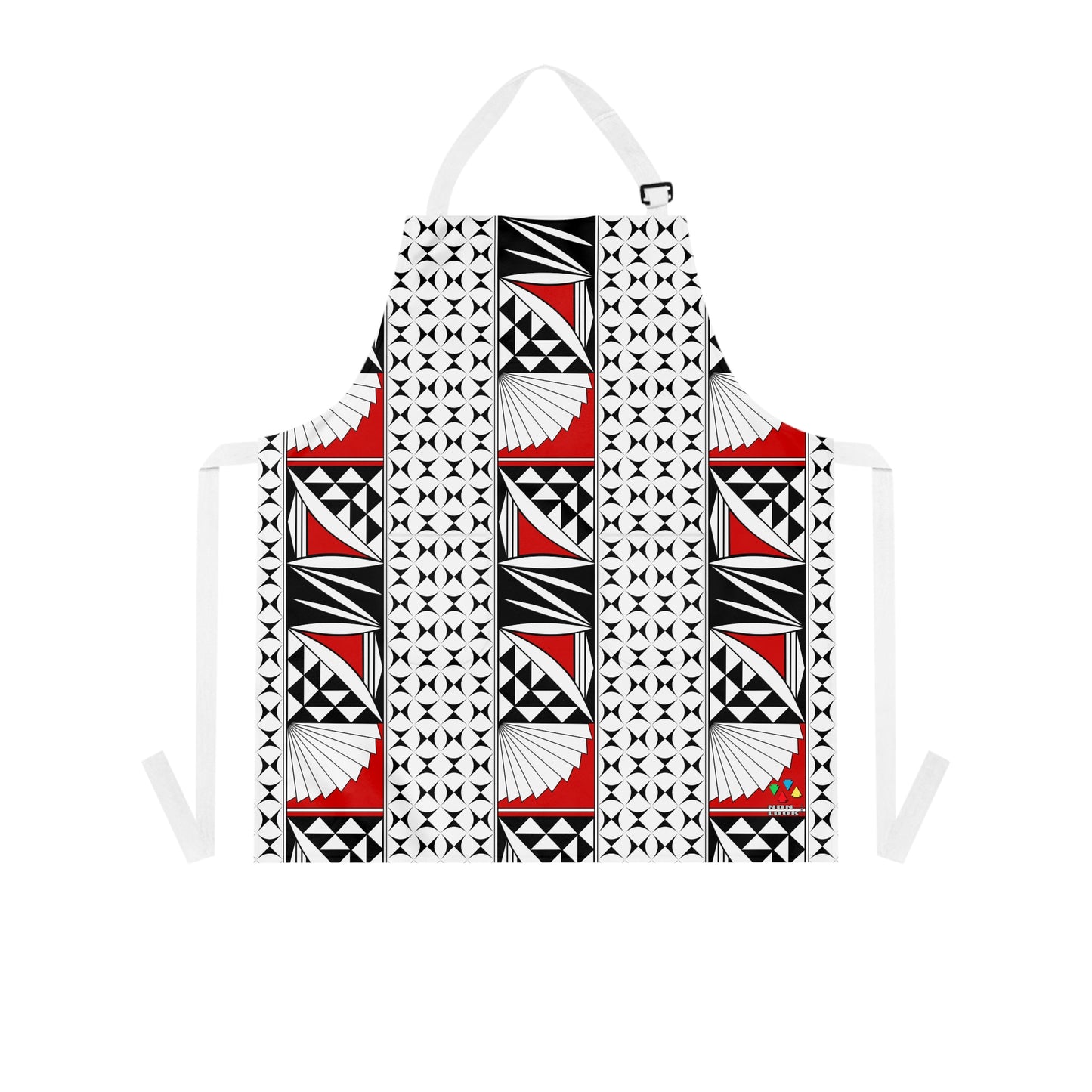 Southwest Sunrise 3 Row Red Two Pocket Apron