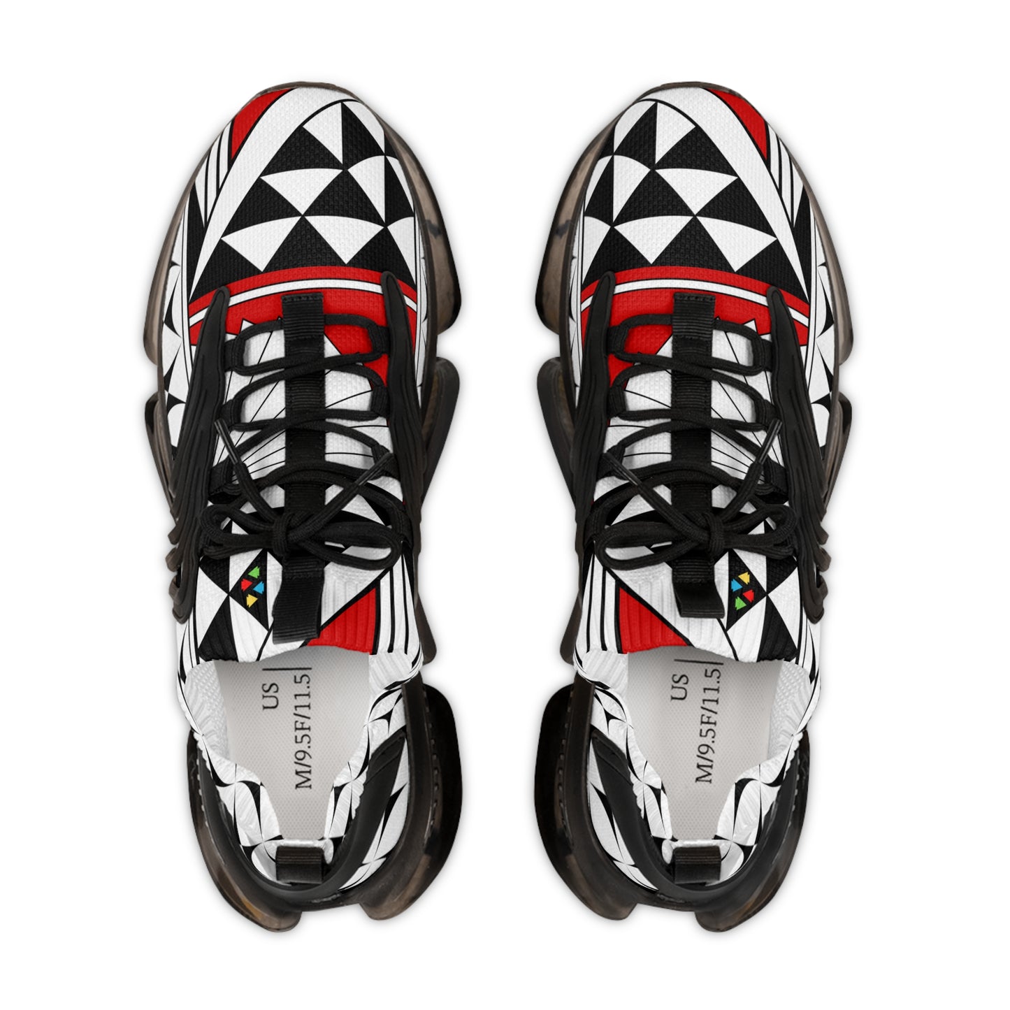 Southwest Sunrise in Red Men's Mesh Sneakers