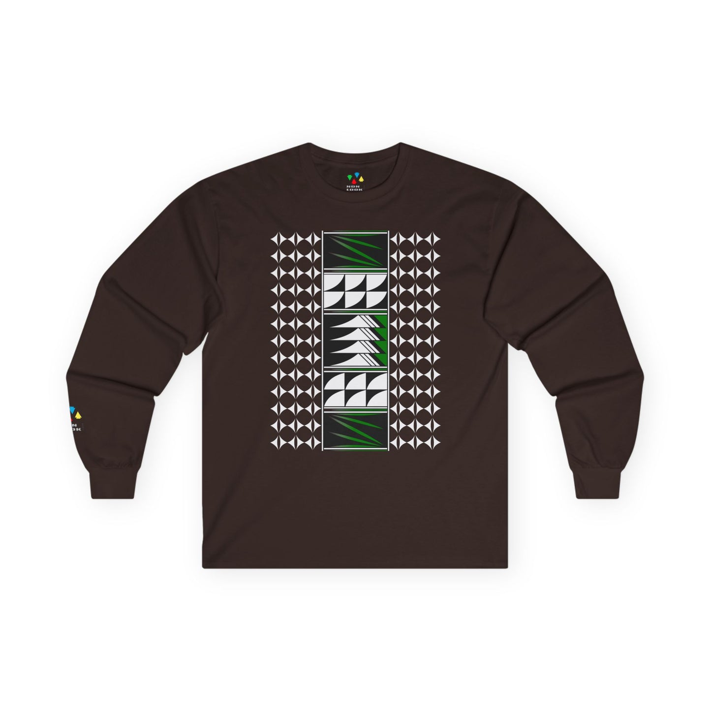 Feather Blessings in Green Unisex Long Sleeve Tee