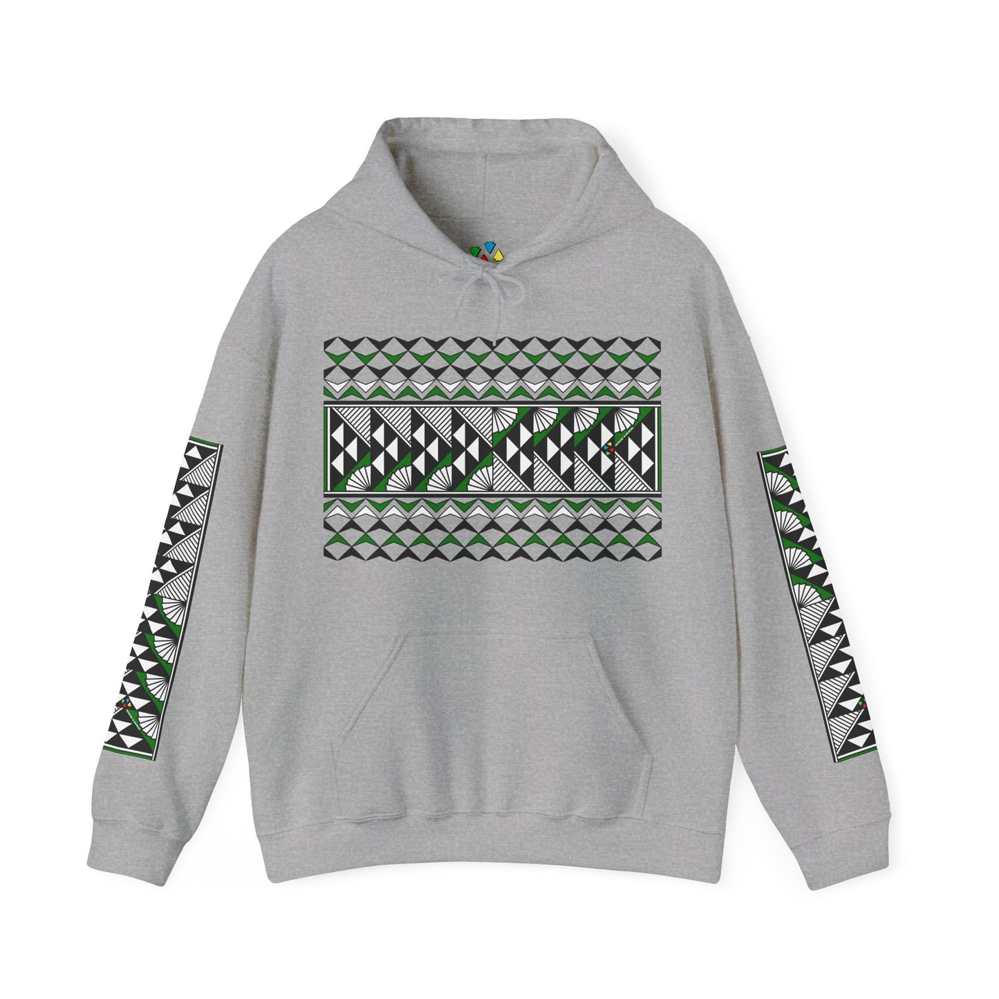 Sun and Rain in Green Unisex Hoodie