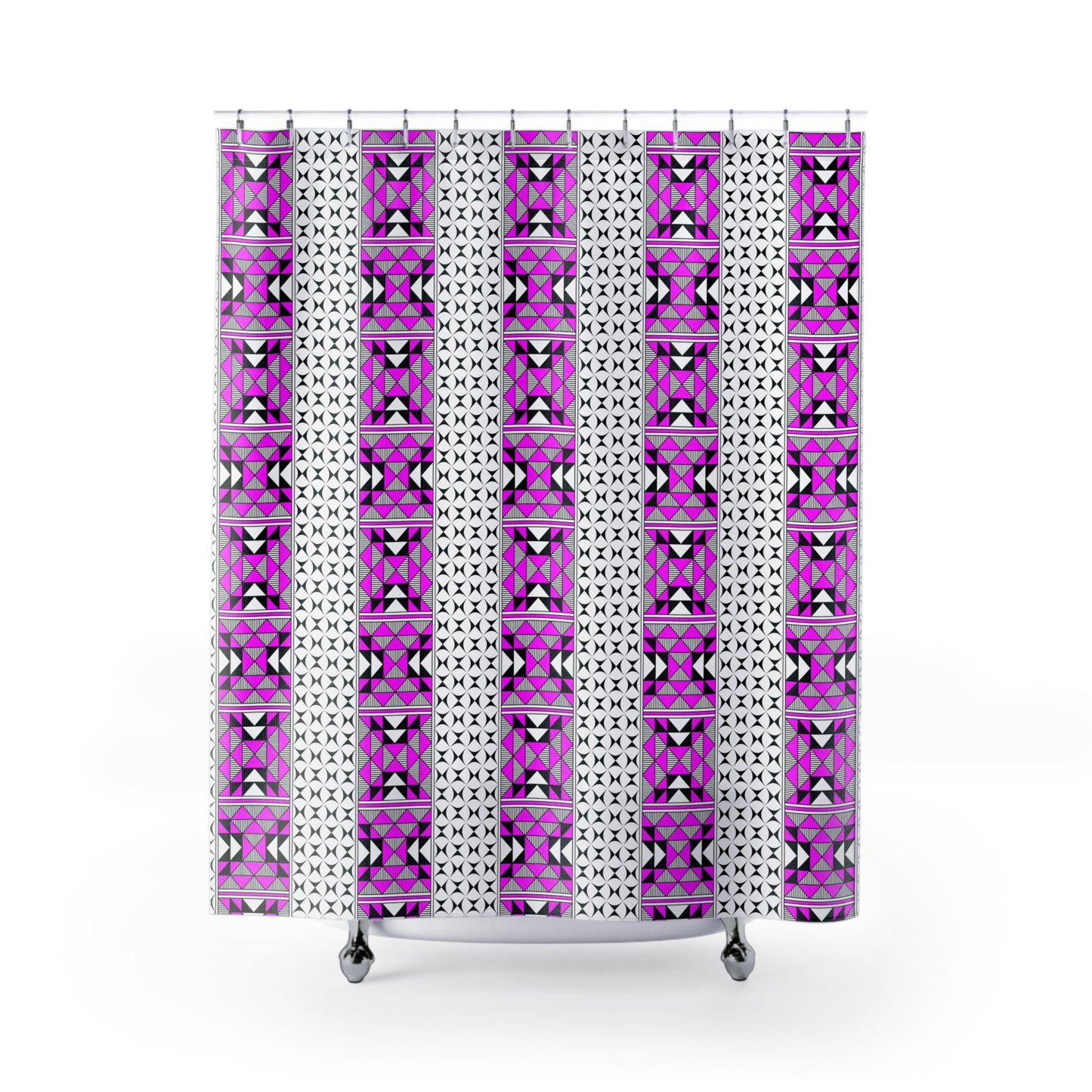 Southwest Mountains in Pink Shower Curtains