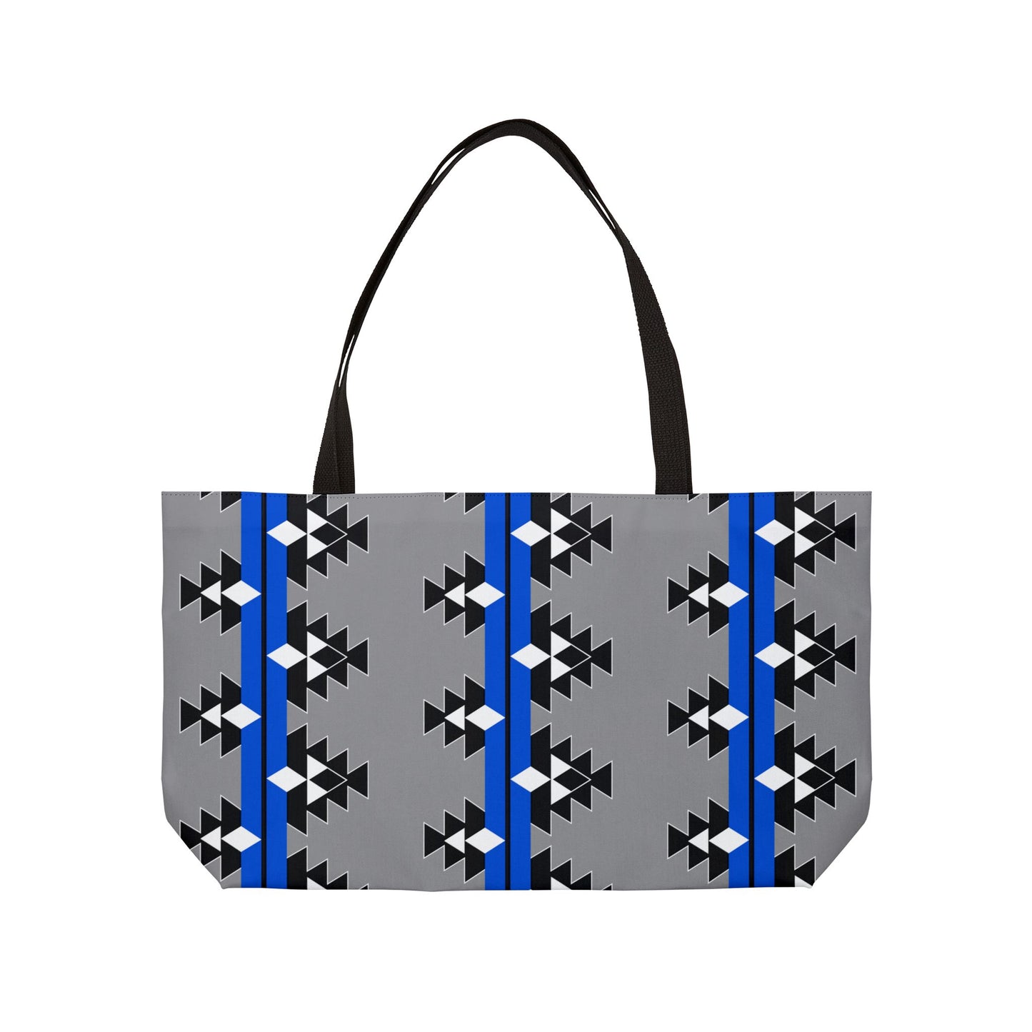Native Woven Stories in Blue Weekender Tote Bag