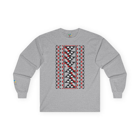 Sun and Rain in Red Unisex Long Sleeve Tee