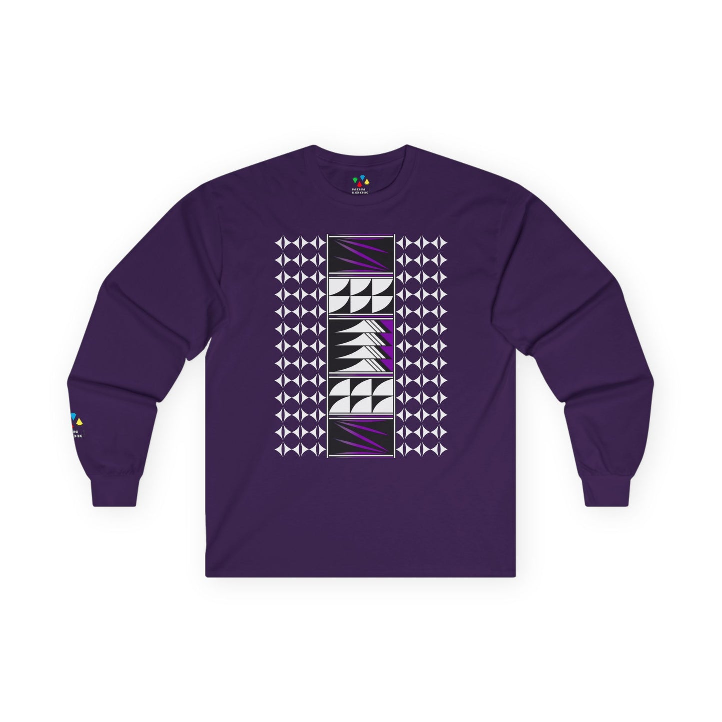 Feather Blessings in Purple Unisex Long Sleeve Tee