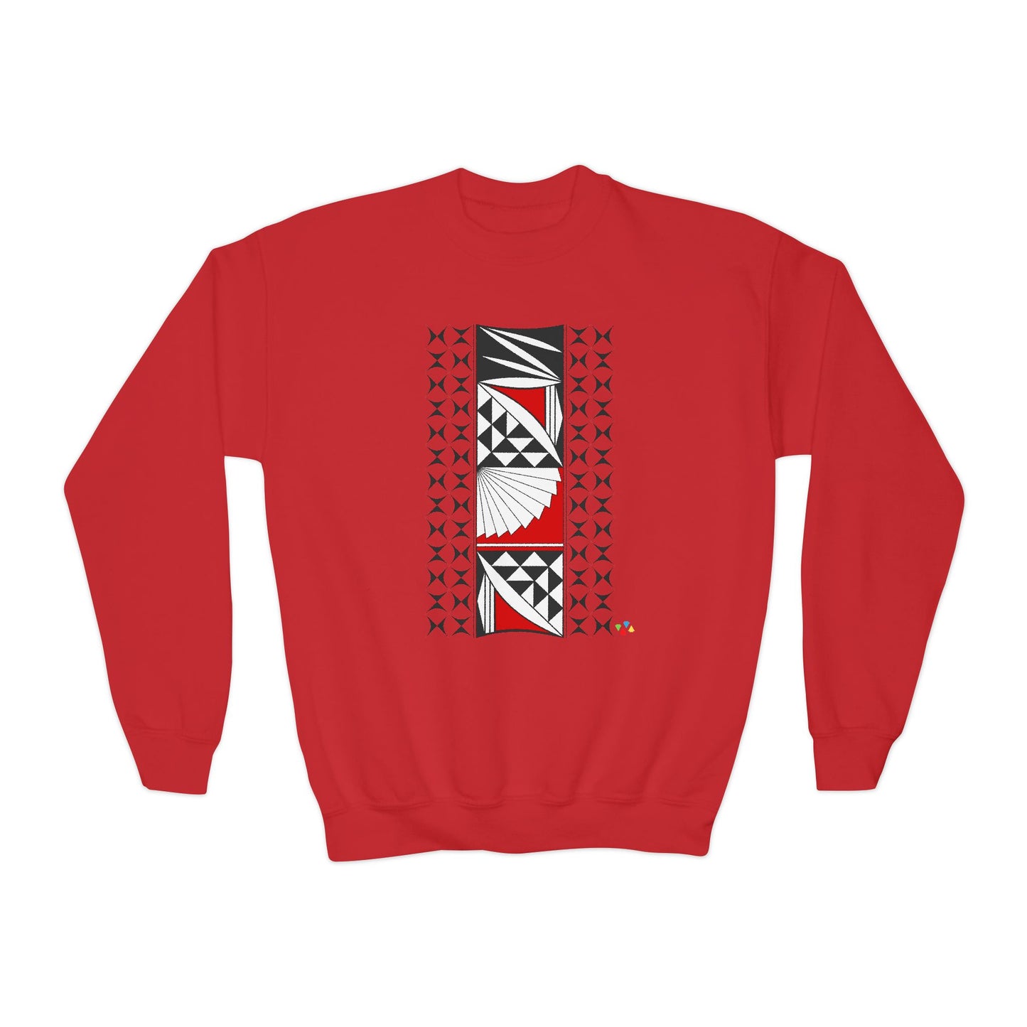Southwest Sunset in Red Youth Crewneck Sweatshirt