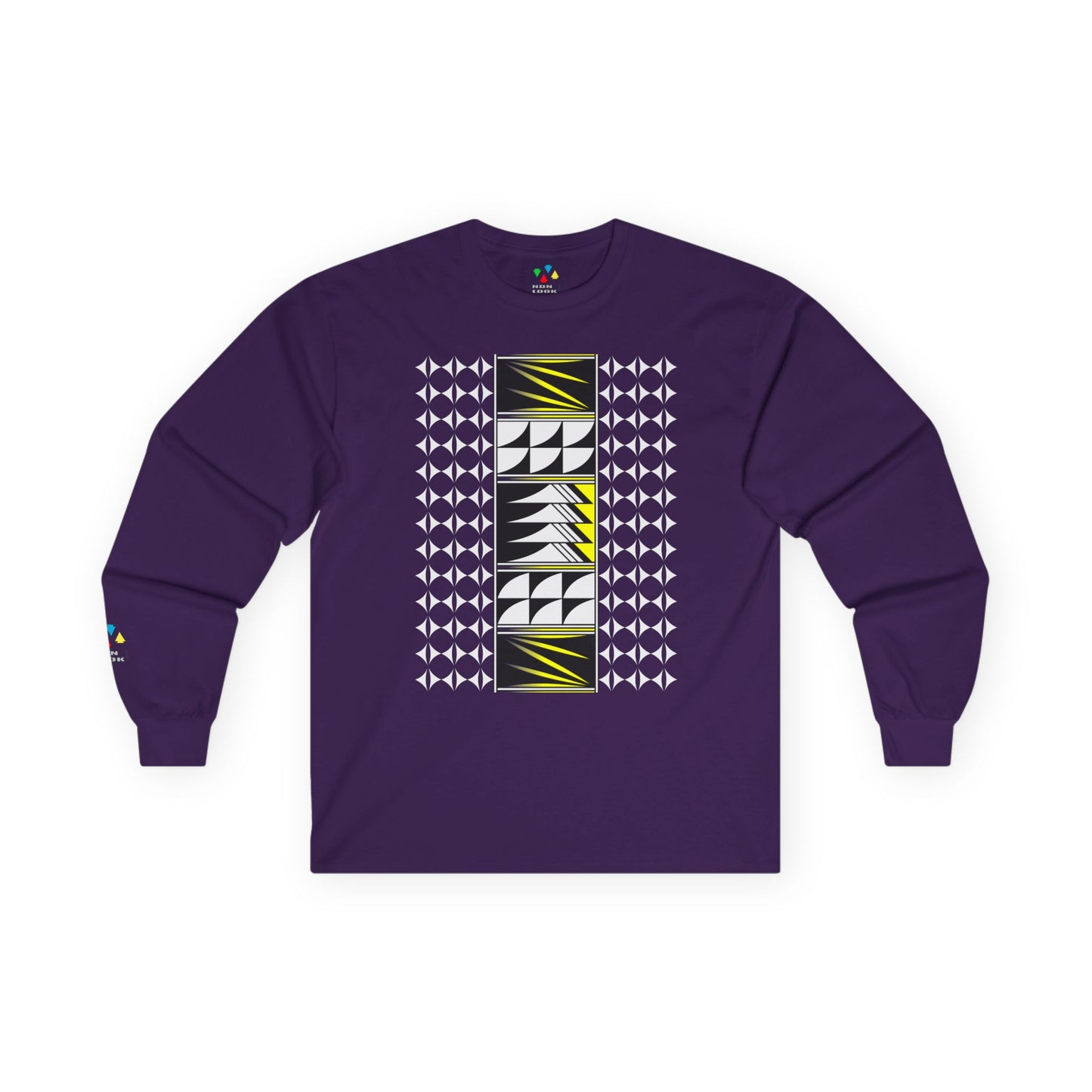 Feather Blessings in Yellow Unisex Long Sleeve Tee