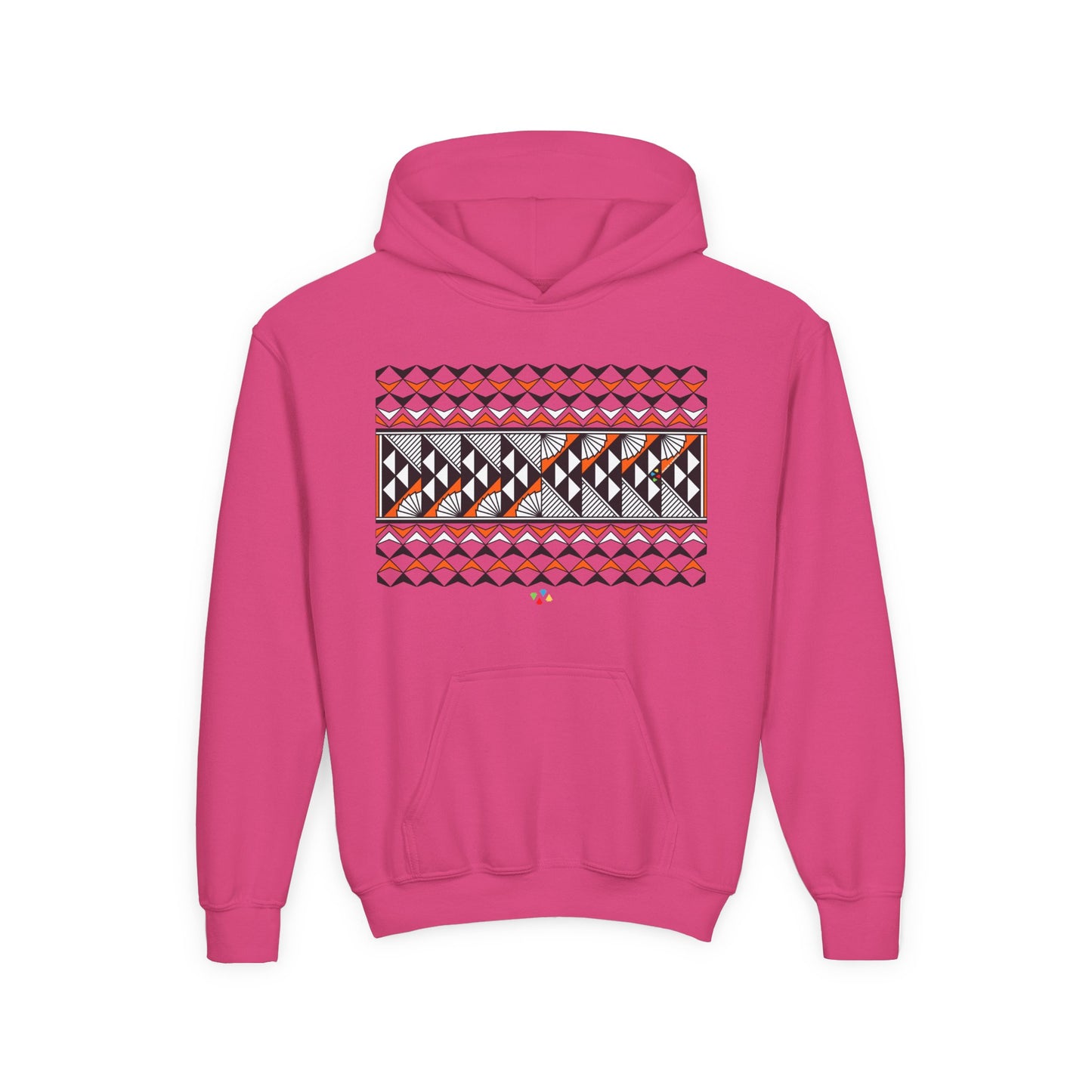 Orange Rain and Sun Youth Heavy Blend Hooded Sweatshirt