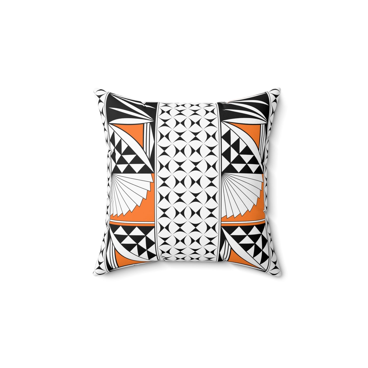 Southwest Sunrise in Orange Square Pillow