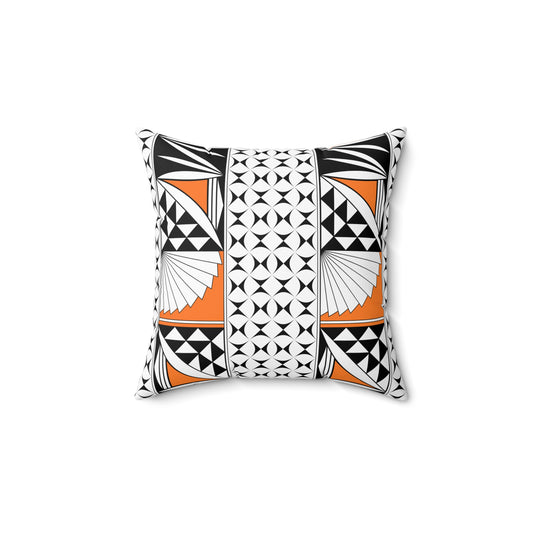 Southwest Sunrise in Orange Square Pillow