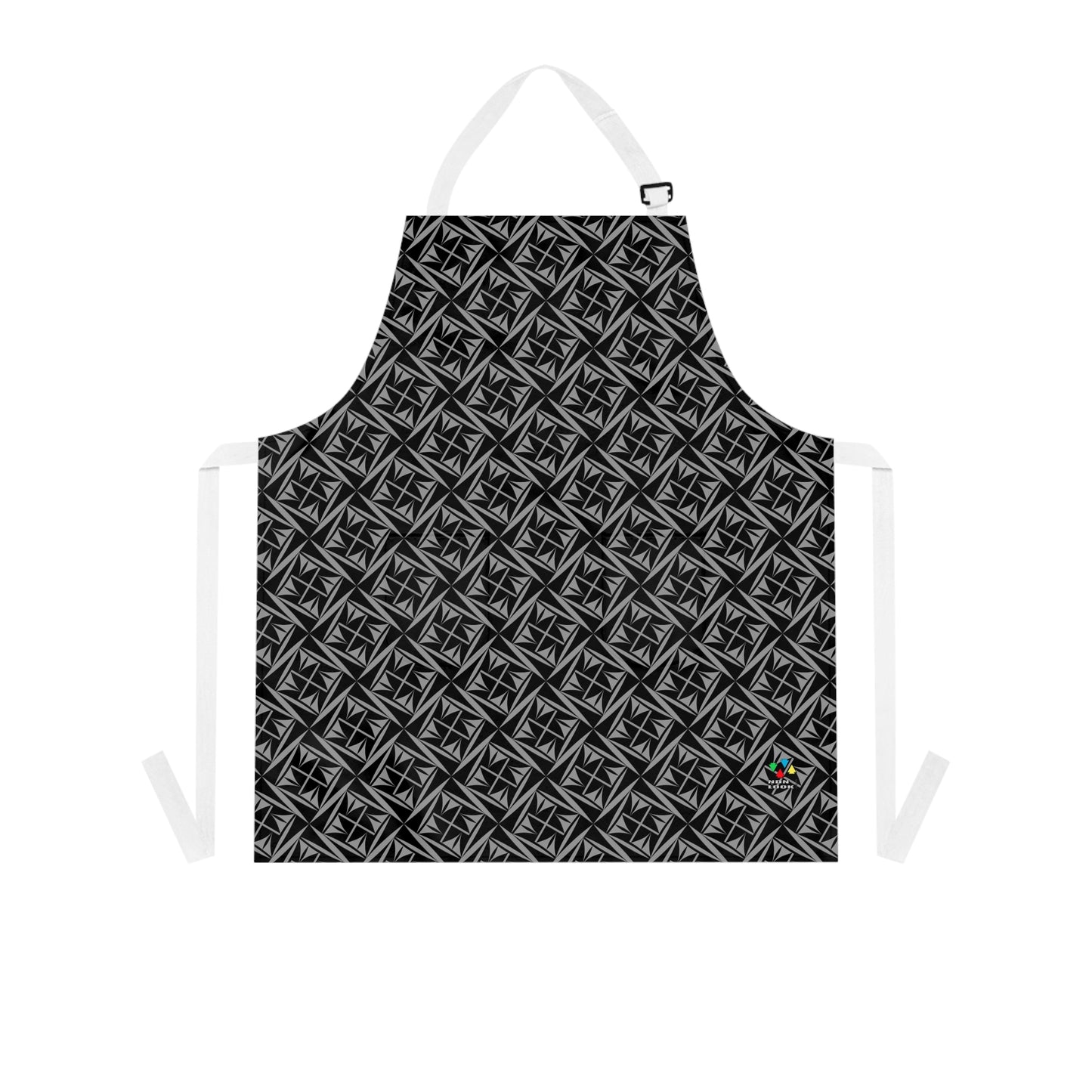 Sacred Winds in Charcoal Two Pocket Apron