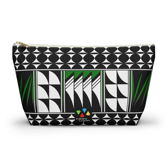 Blessed Feathers in Green Pouch w T-bottom