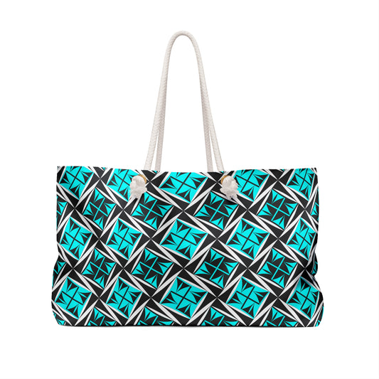 Turquoise Sacred Winds Weekender Bag