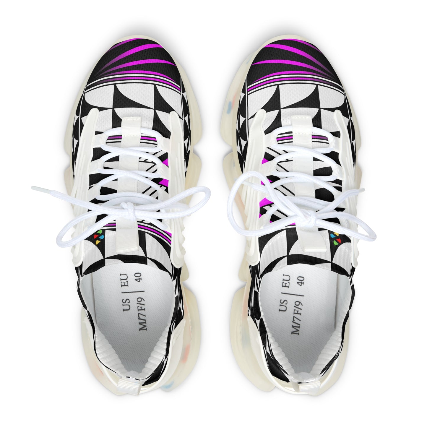 Feather Blessing in Pink Women's Mesh Sneakers