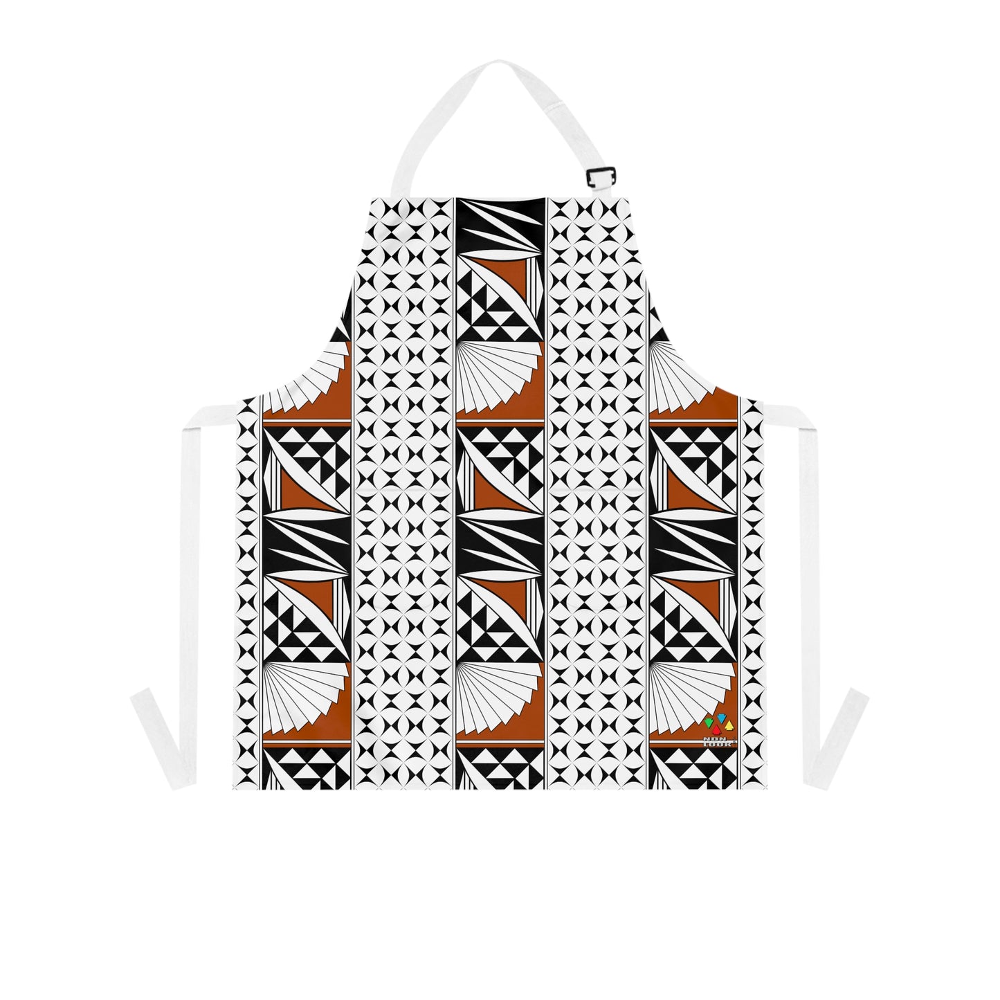 Southwest Sunrise 3 Row Rust Two Pocket Apron