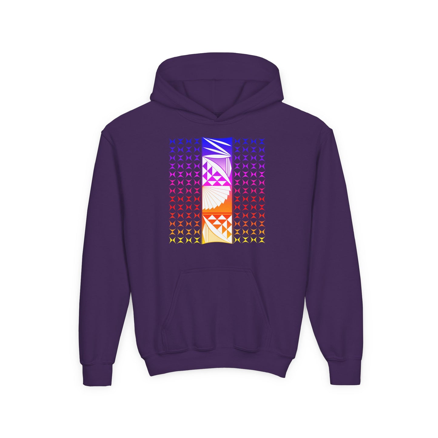 Rainbow Sunrise Youth Heavy Blend Hooded Sweatshirt