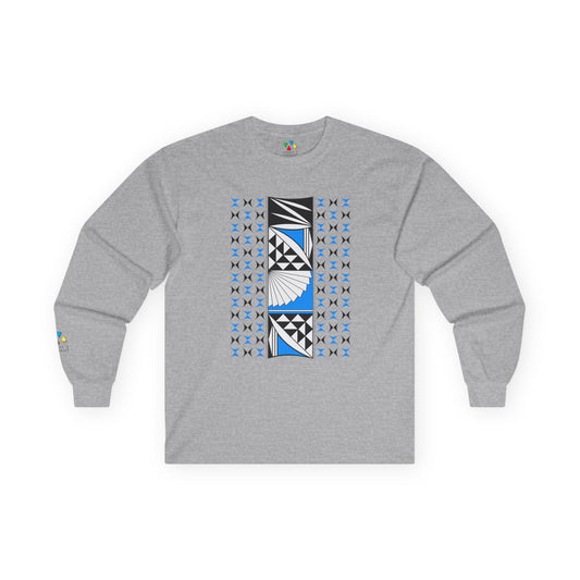 Southwest Sunrise in Sky Blue Unisex Long Sleeve Tee
