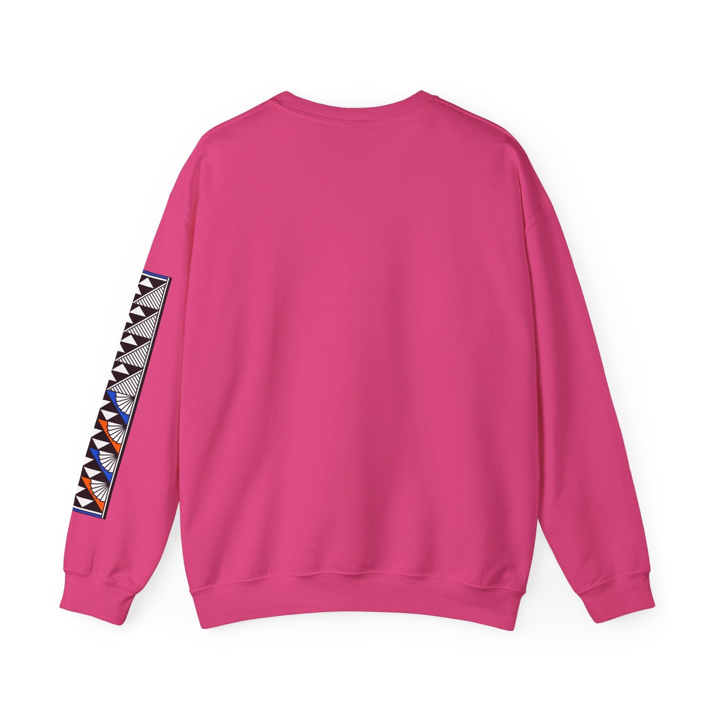 Sun and Rain in Blue/Orange Unisex Sweatshirt