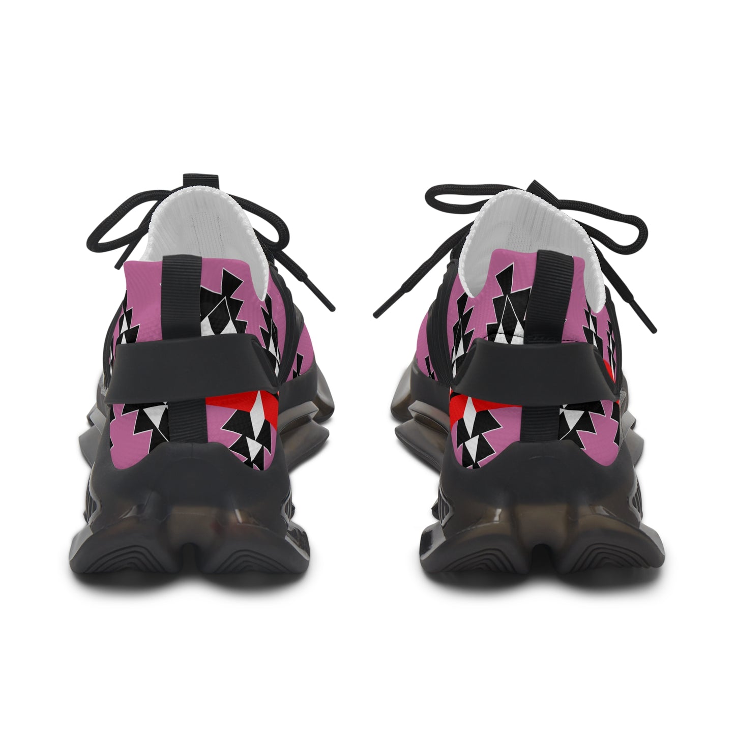 Native Woven Stories in Pink Women's Mesh Sneakers