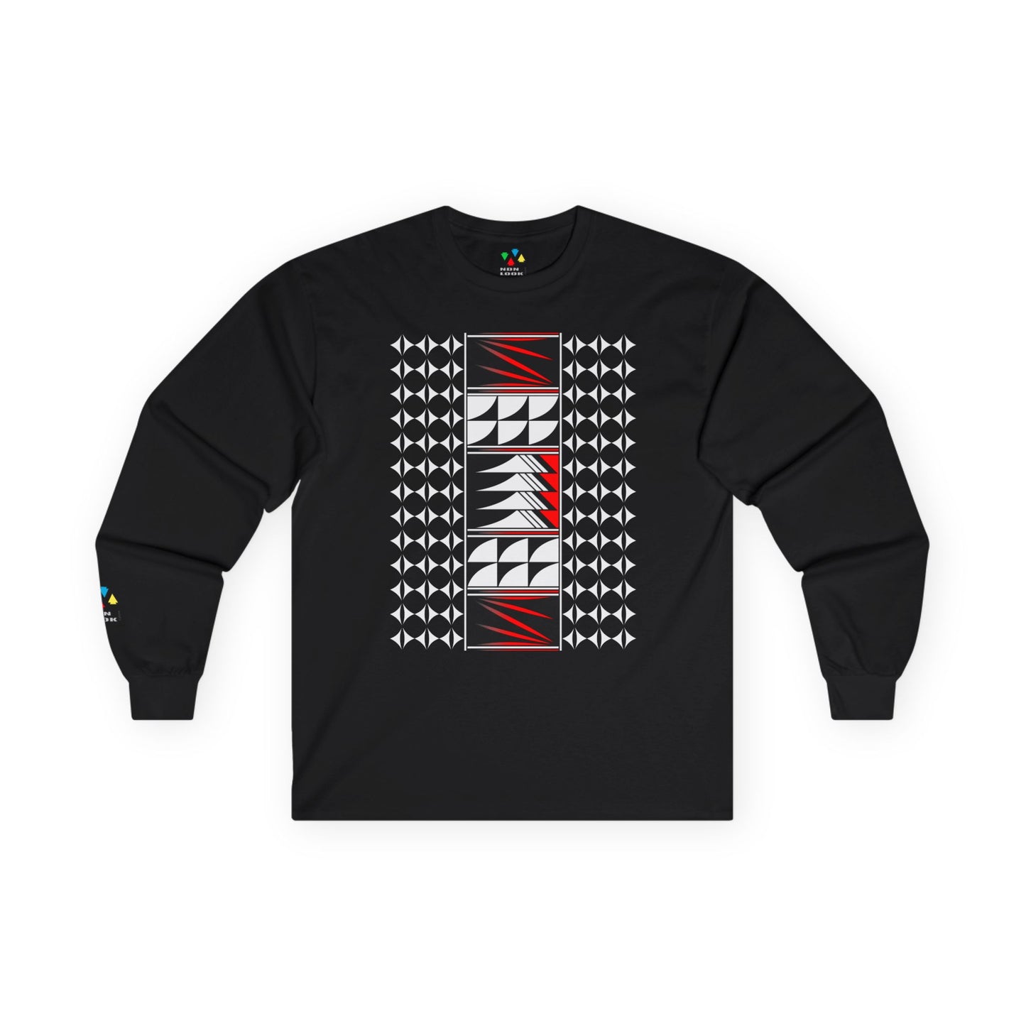 Feather Blessings in Red Unisex Long Sleeve Tee