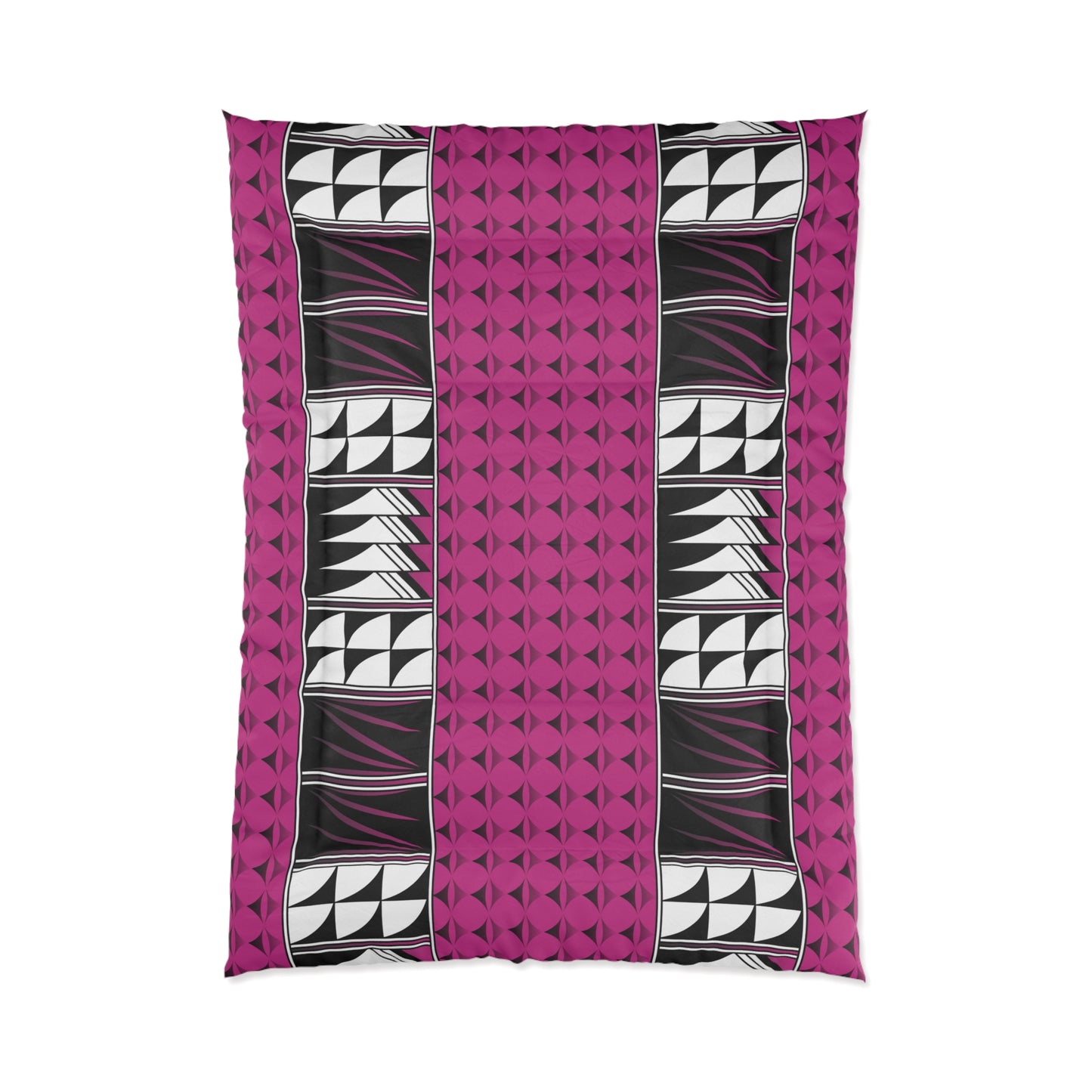Southwest Feather Blessing on Pink Comforter