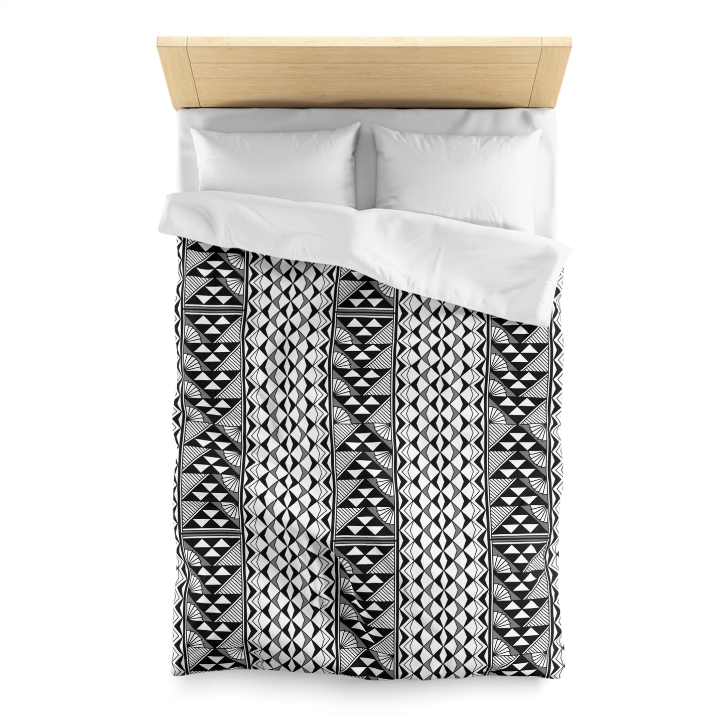 Sun and Rain in Gray Microfiber Duvet Cover
