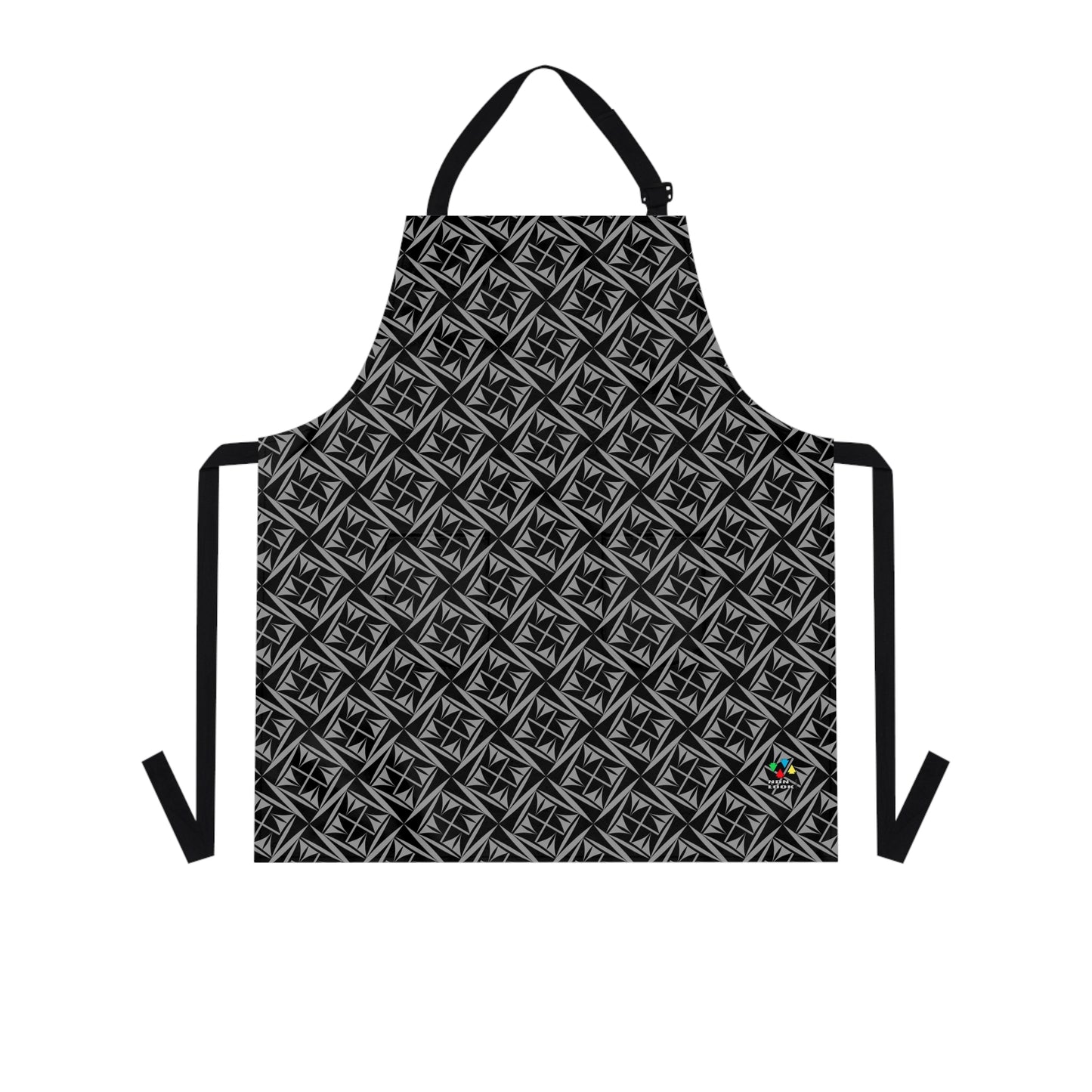 Sacred Winds in Charcoal Two Pocket Apron