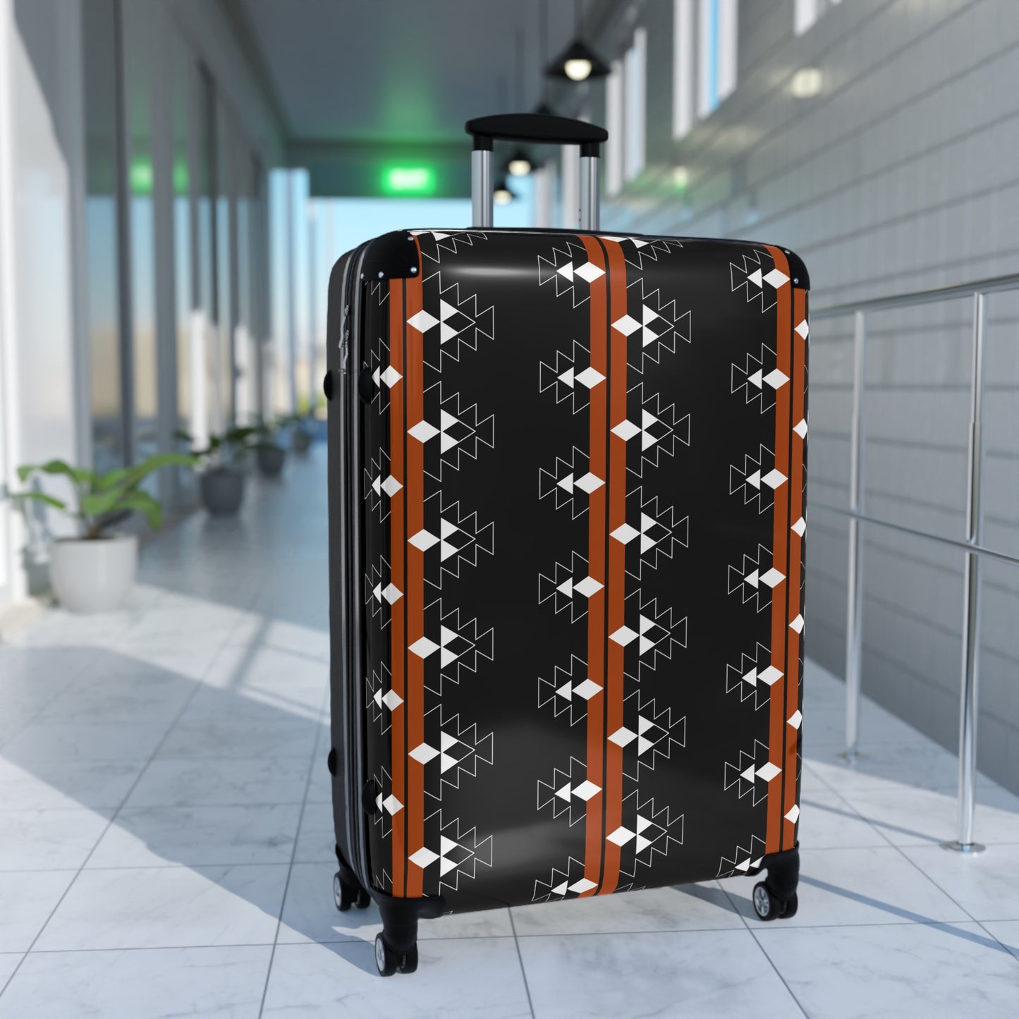 Rust Native Woven Stories Suitcases