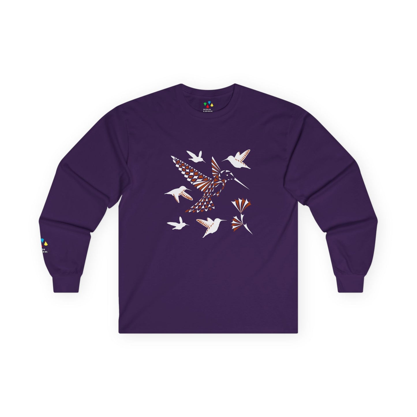 Hummingbird Blessing in Rust Unisex Long Sleeve Tee