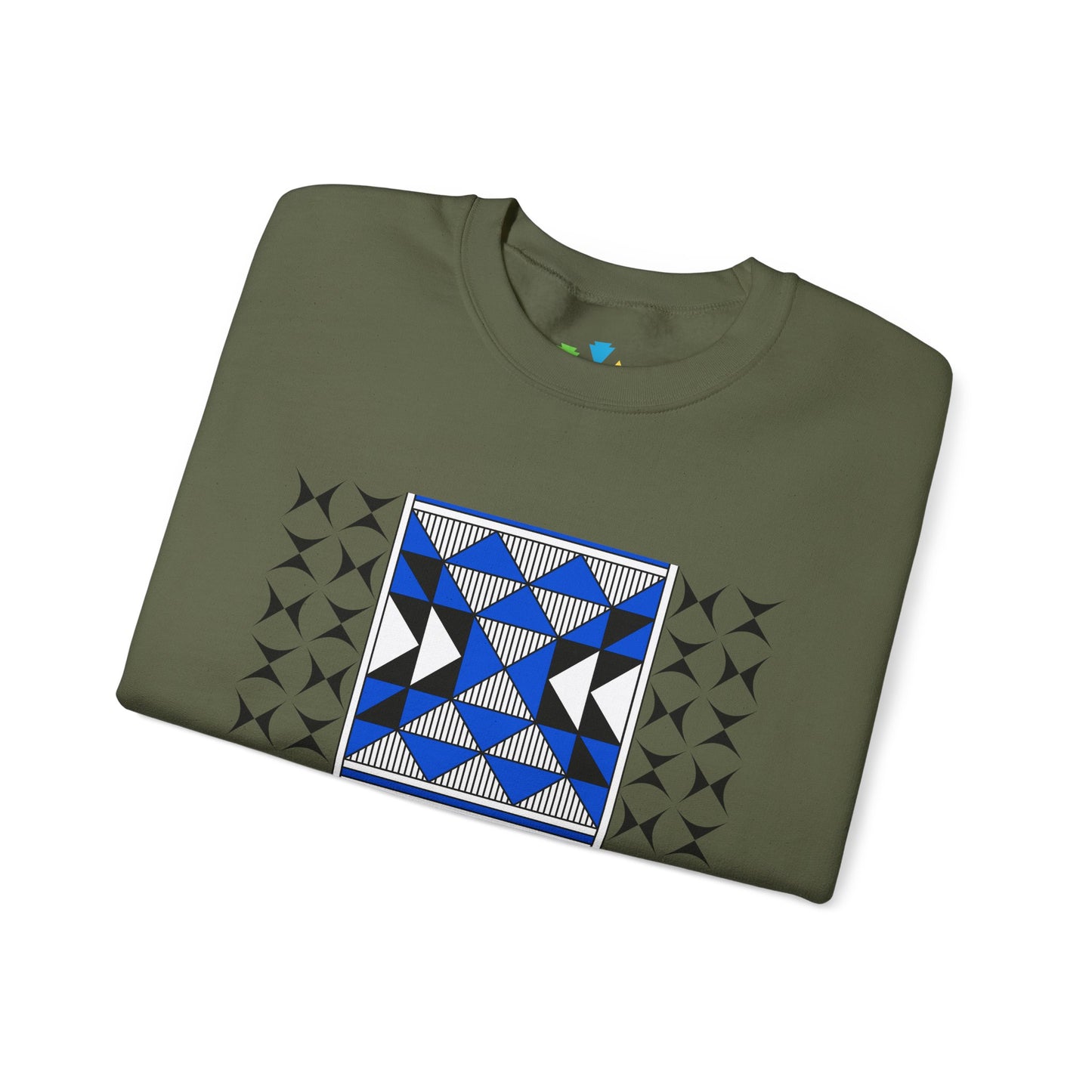Sacred Mountains in Blue Unisex Sweatshirt