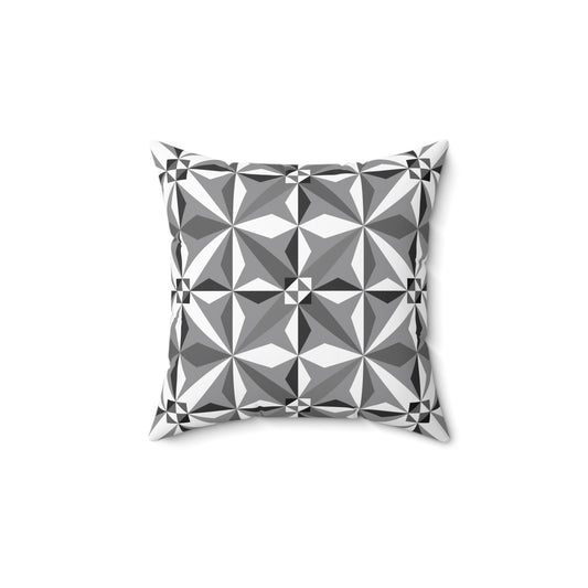 Morning Star in Gray Square Pillow