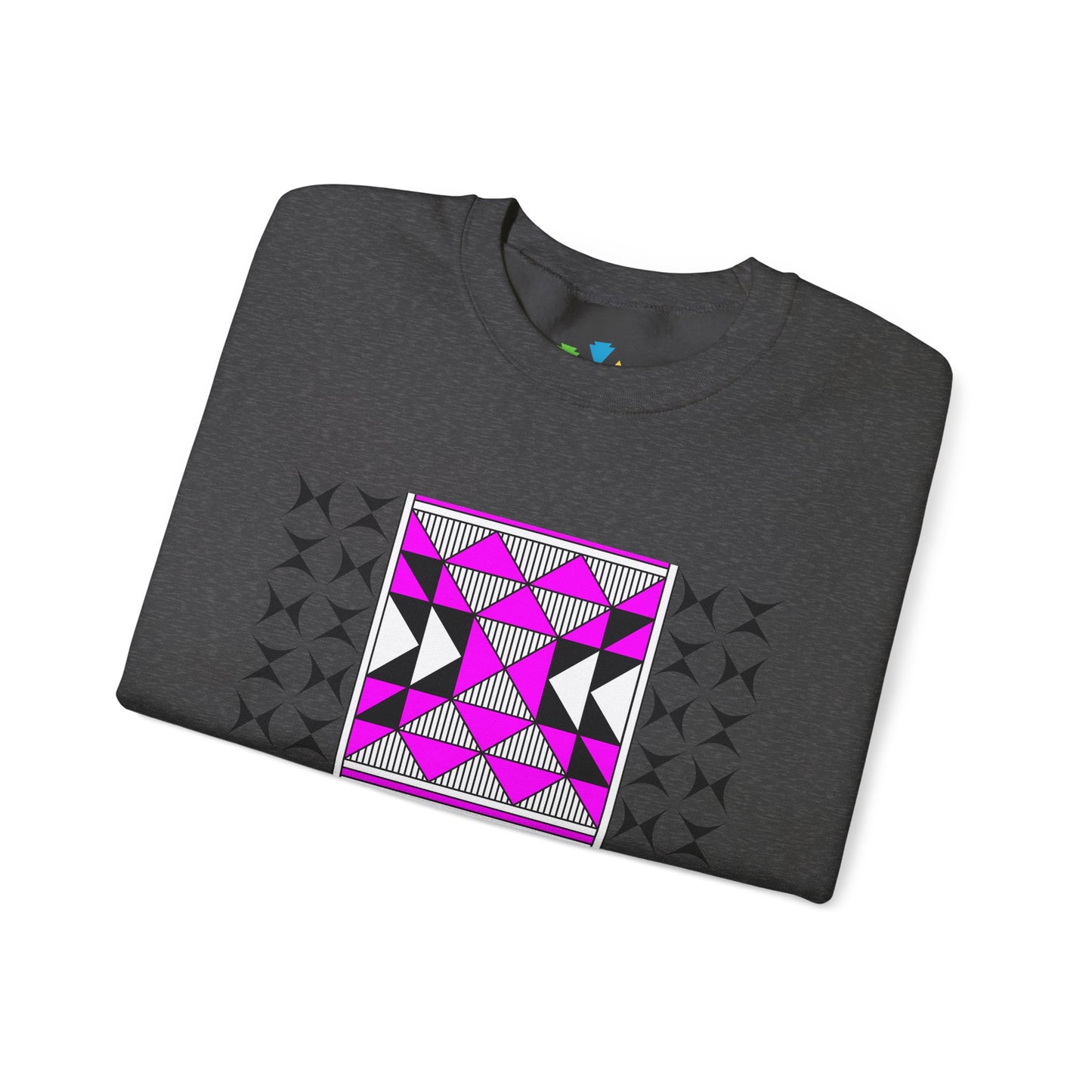 Sacred Mountains in Pink Unisex Sweatshirt